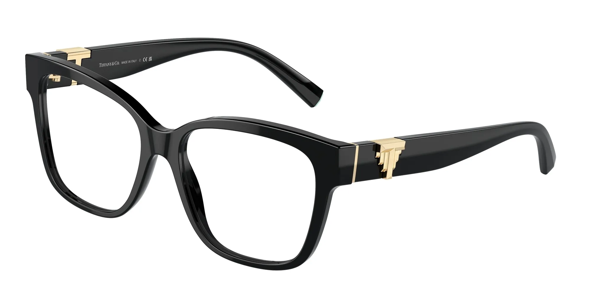 Tiffany TF2246 8001 Montature da vista Acetato Nero Squadrata Normale - immagine 1