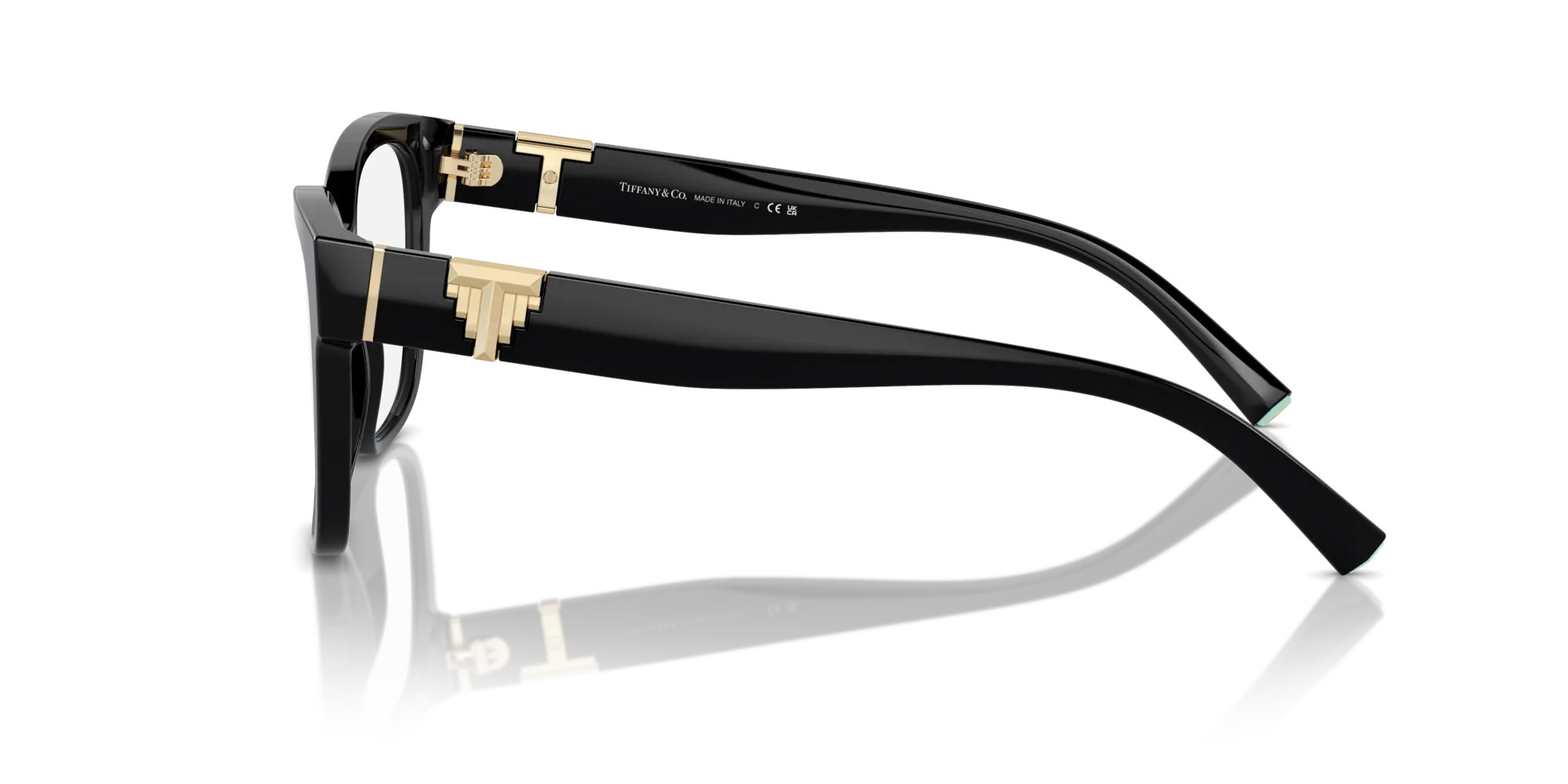 Tiffany TF2246 8001 Montature da vista Acetato Nero Trasparente Squadrata Normale - immagine 4