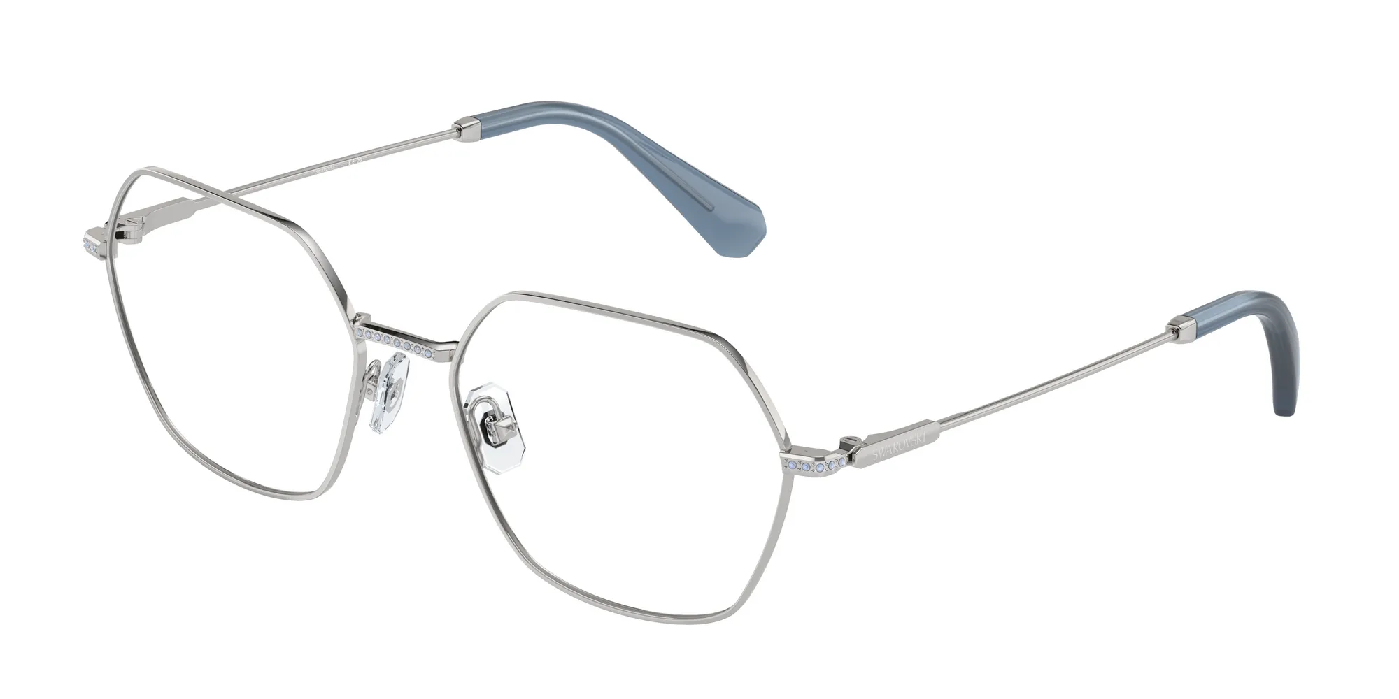 Swarovski SK1011 4001 Montature da vista Metallo Argento Geometrica Normale - immagine 1