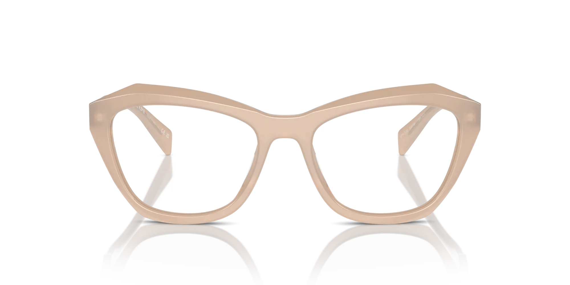 Prada PR A20V 19R1O1 Montature da vista Acetato Beige Farfalla Normale - immagine 3