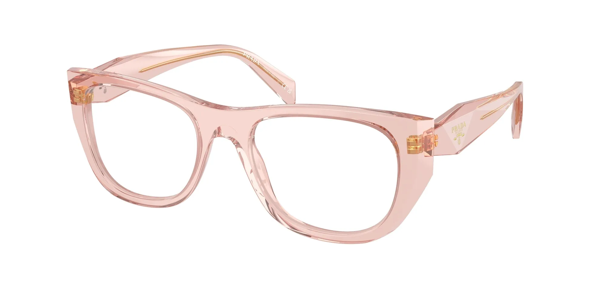 Prada PR A18V 19Q1O1 Montature da vista Acetato Rosa Geometrica Normale - immagine 1