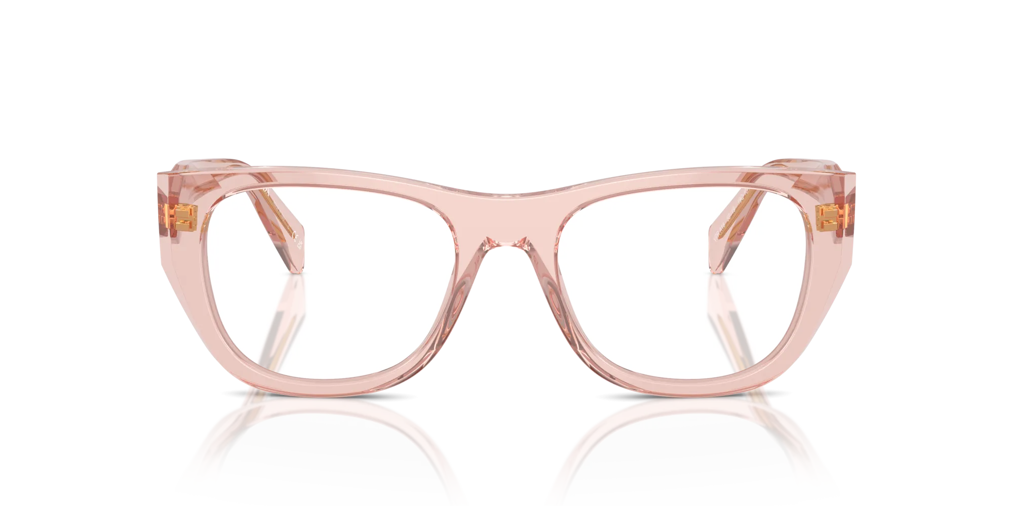 Prada PR A18V 19Q1O1 Montature da vista Acetato Rosa Geometrica Normale - immagine 3