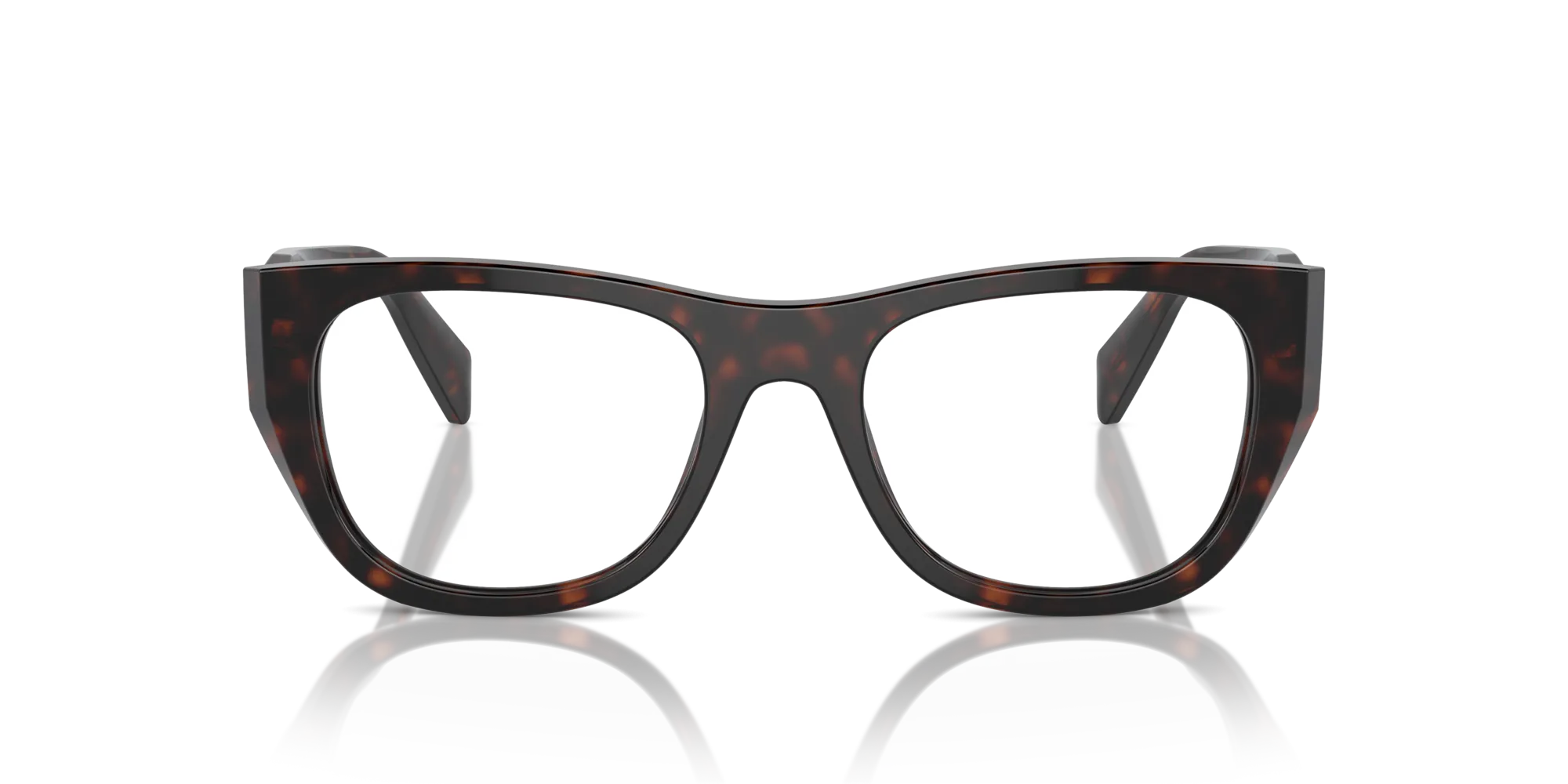 Prada PR A18V 17N1O1 Montature da vista Acetato Tartaruga Geometrica Normale - immagine 3
