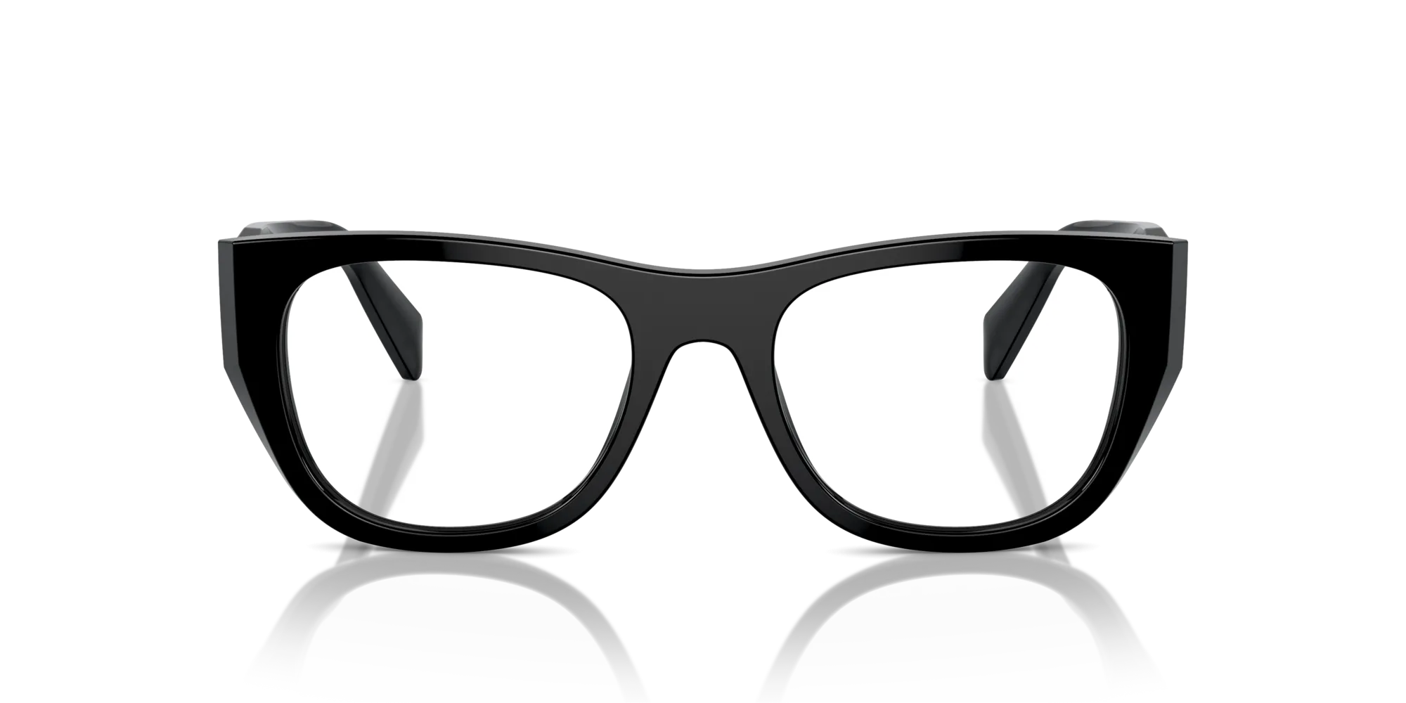 Prada PR A18V 16K1O1 Montature da vista Acetato Nero Geometrica Normale - immagine 3