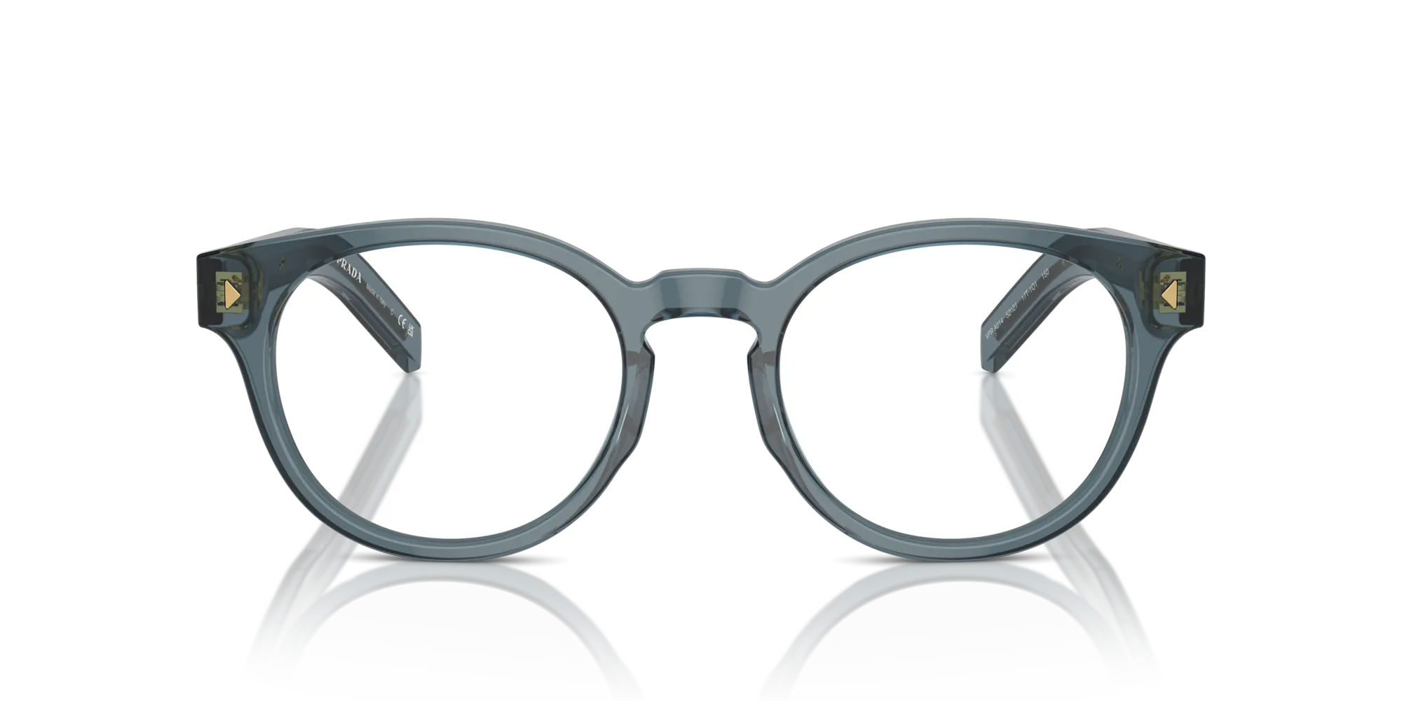 Prada PR A14V 17T1O1 Montature da vista Acetato Blu Pantos Normale - immagine 3
