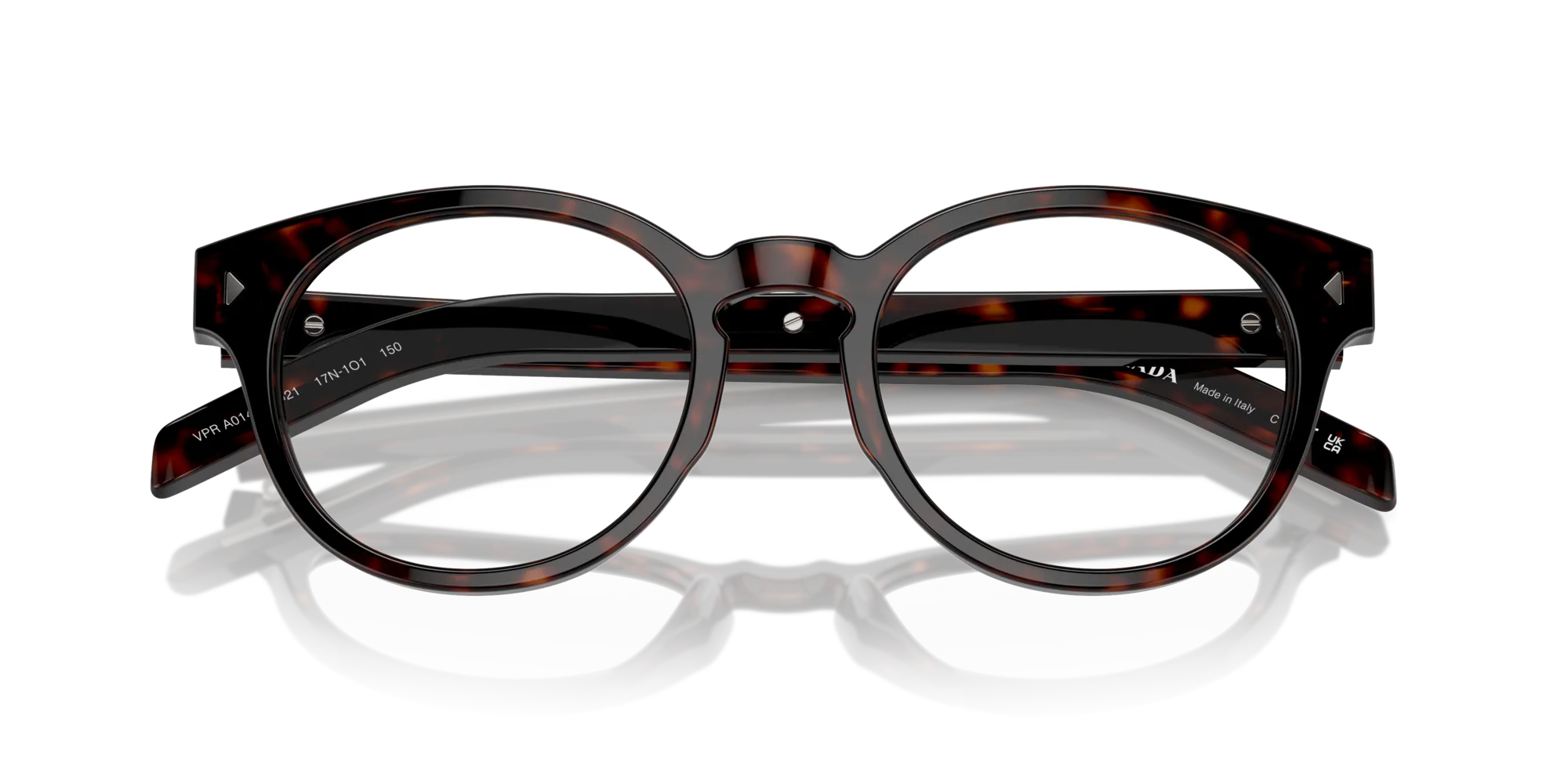 Prada PR A14V 17N1O1 Montature da vista Acetato Tartaruga Pantos Normale - immagine 2