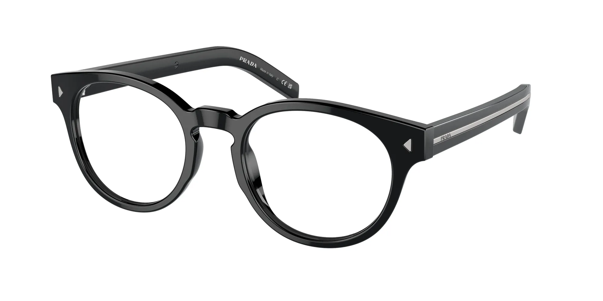 Prada PR A14V 16K1O1 Montature da vista Acetato Nero Pantos Normale - immagine 1