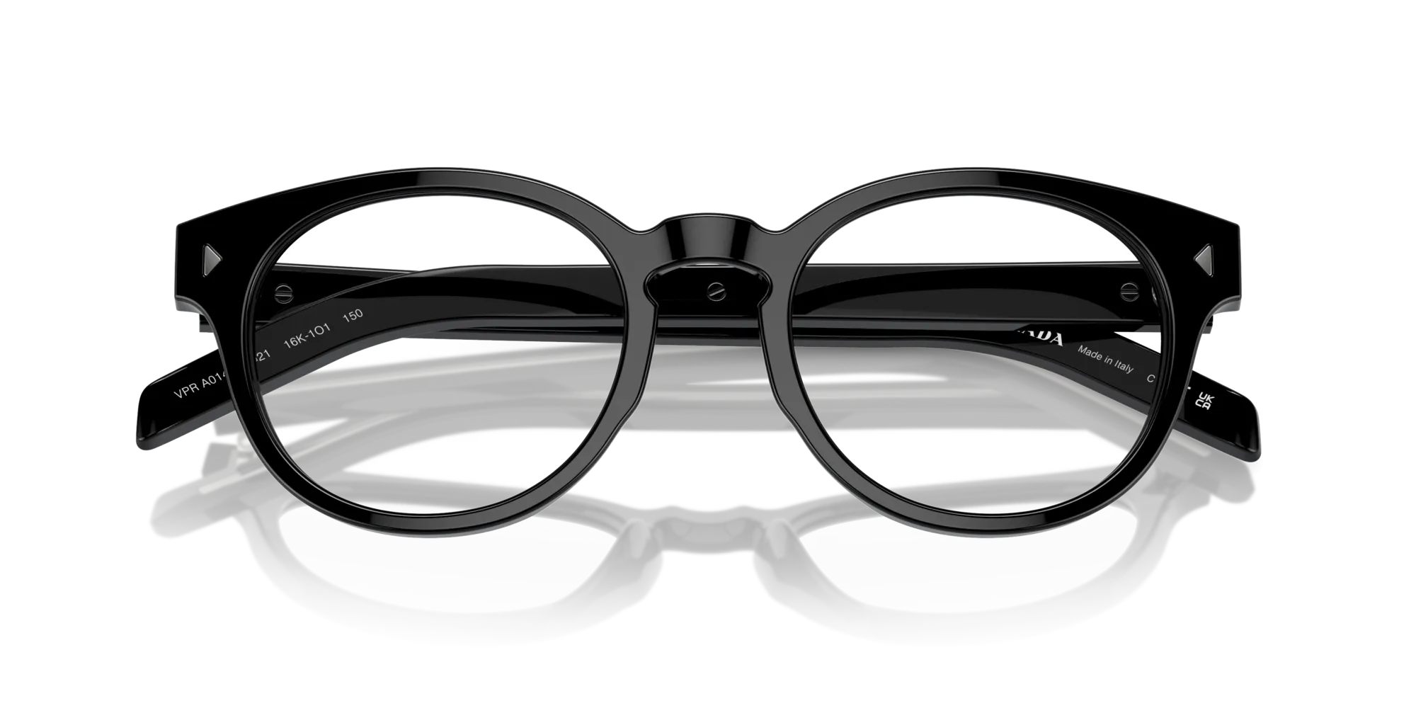 Prada PR A14V 16K1O1 Montature da vista Acetato Nero Pantos Normale - immagine 2