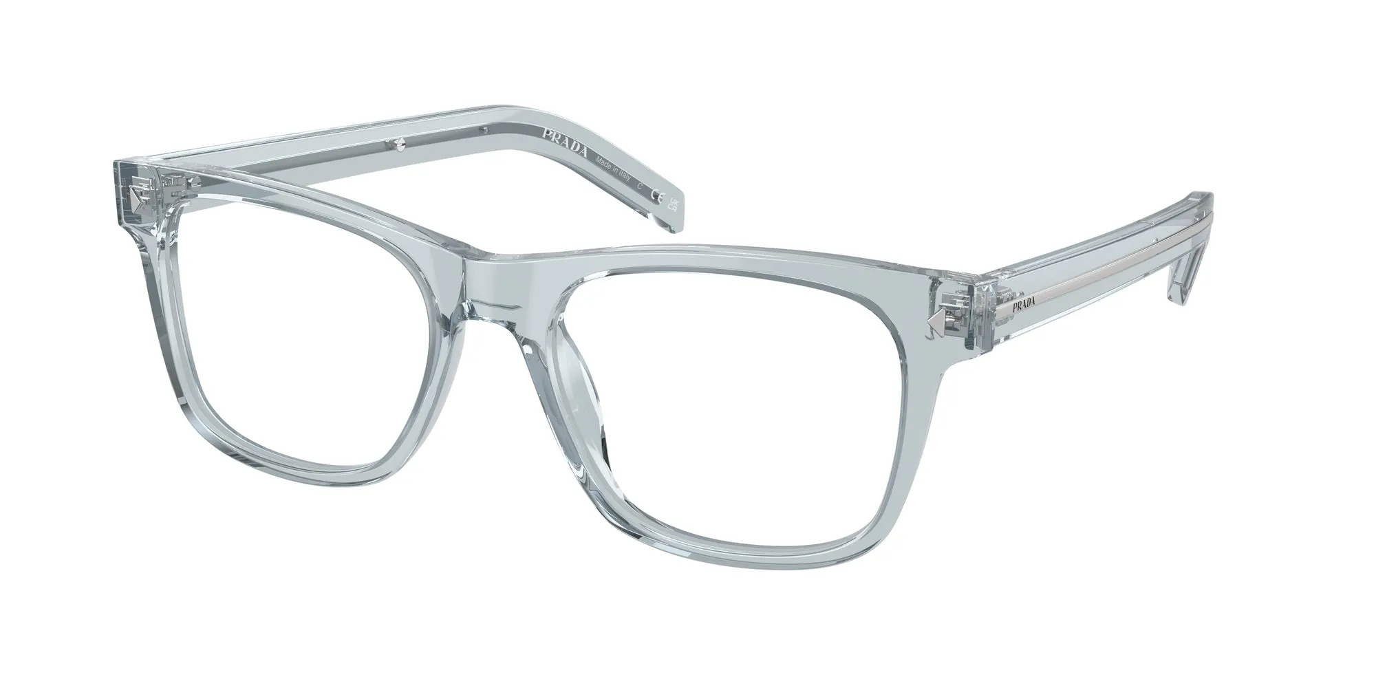 Prada PR A13V 19T1O1 Montature da vista Acetato Blu Pillow Normale - immagine 1