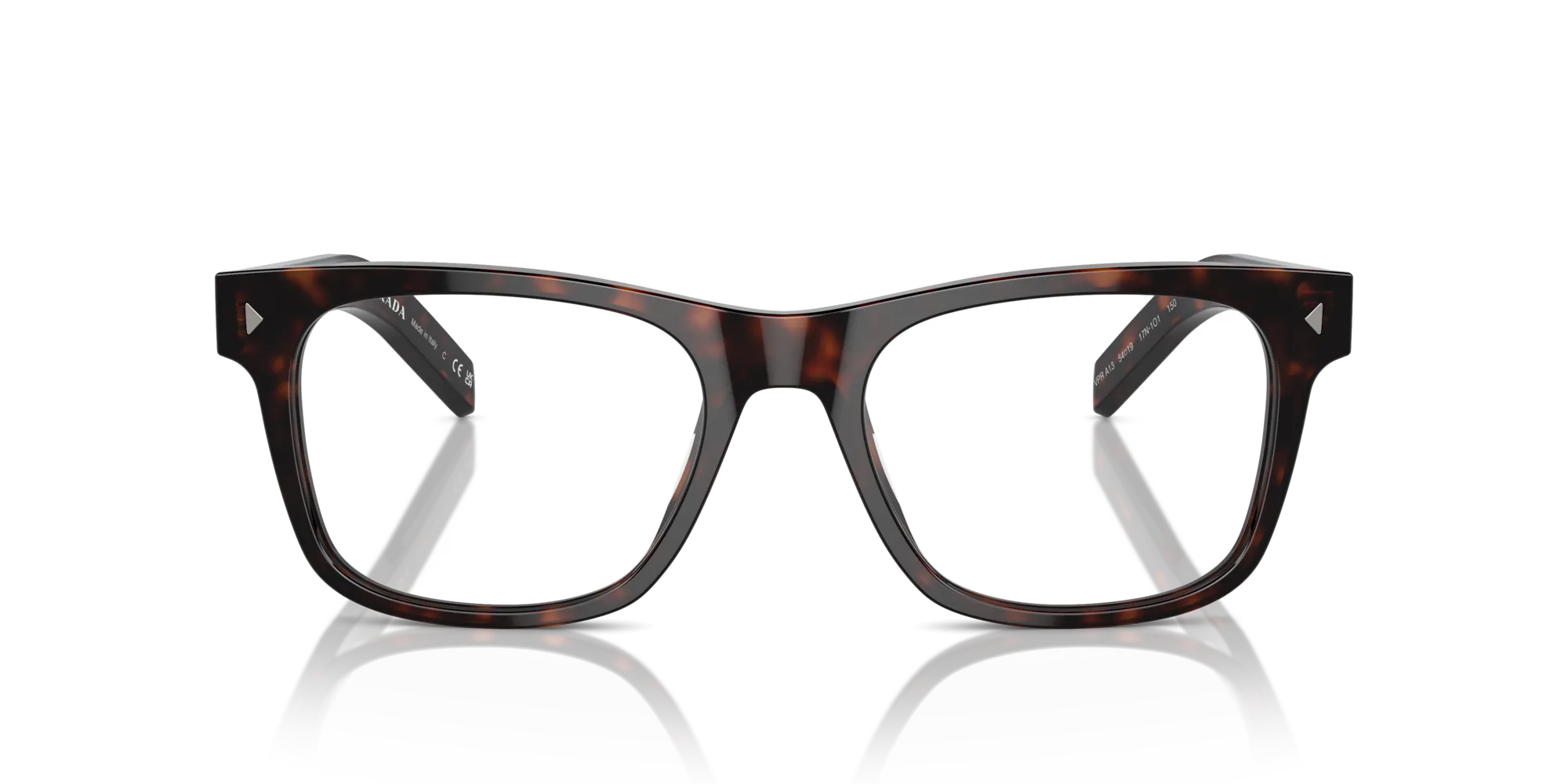 Prada PR A13V 17N1O1 Montature da vista Acetato Tartaruga Pillow Normale - immagine 3