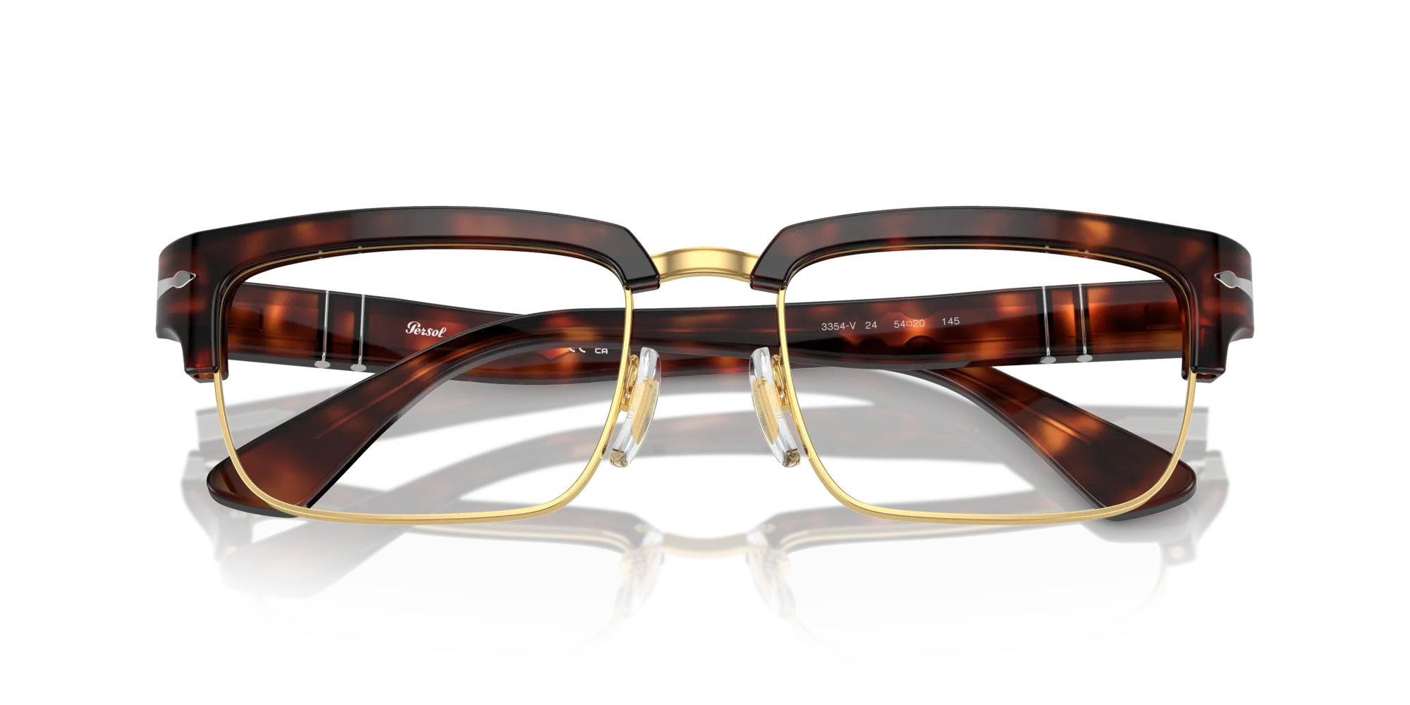 Persol PO3354V 24 Montature da vista Acetato Tartaruga Trasparente Squadrata Normale - immagine 2