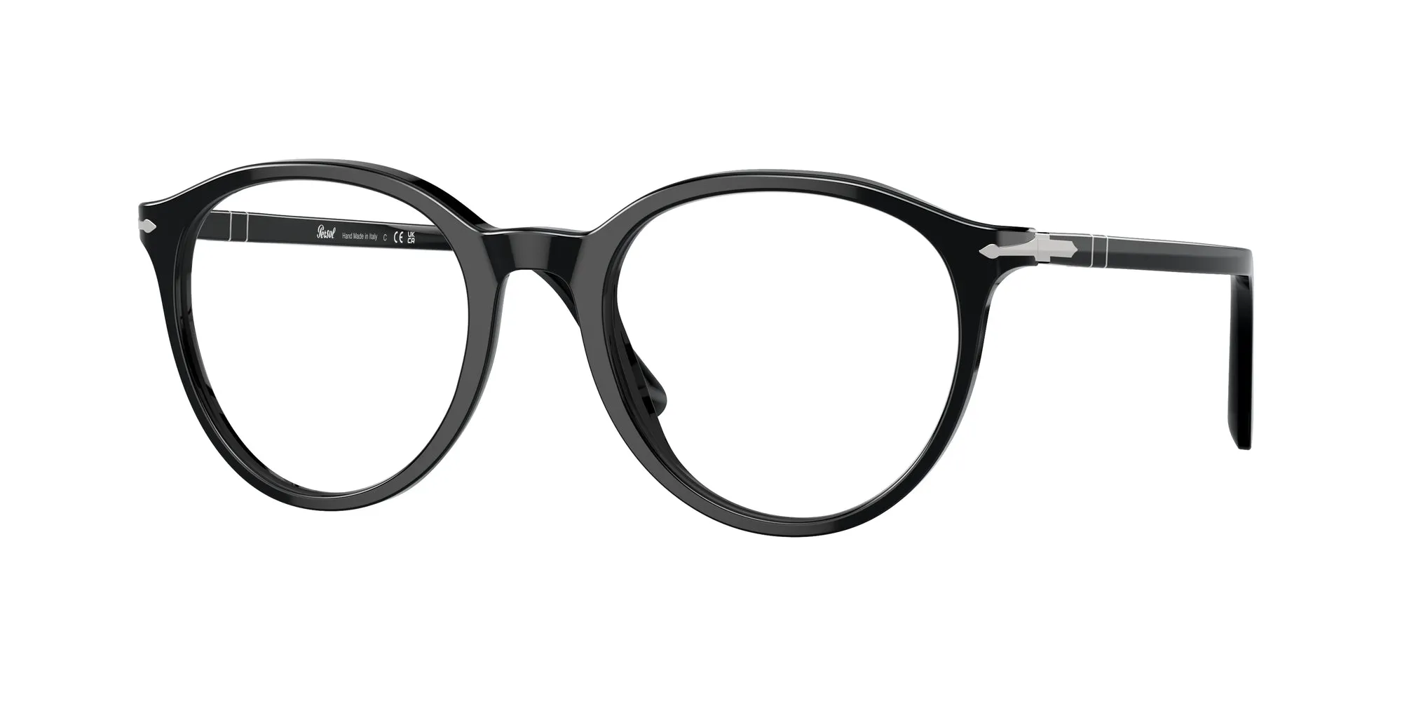 Persol PO3353V 95 Montature da vista Acetato Nero Trasparente Pantos Normale - immagine 1