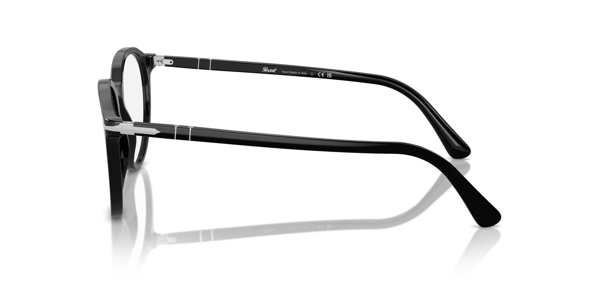 Persol PO3353V 95 Montature da vista Acetato Nero Trasparente Pantos Normale - immagine 4