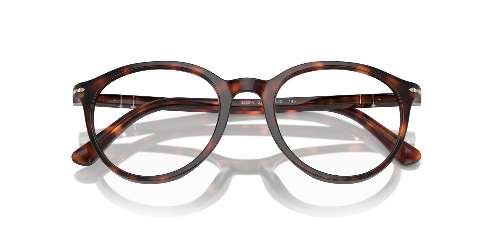 Persol PO3353V 24 Montature da vista Acetato Tartaruga Trasparente Pantos Normale - immagine 2