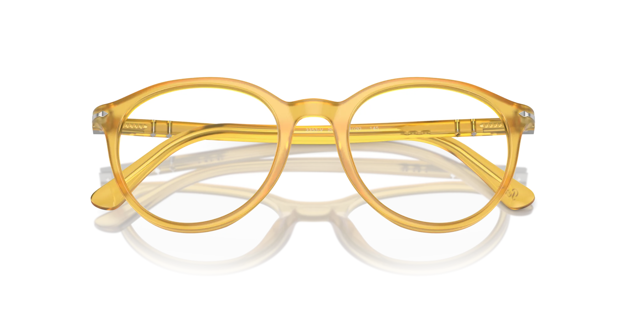 Persol PO3353V 204 Montature da vista Acetato Giallo Trasparente Pantos Normale - immagine 2