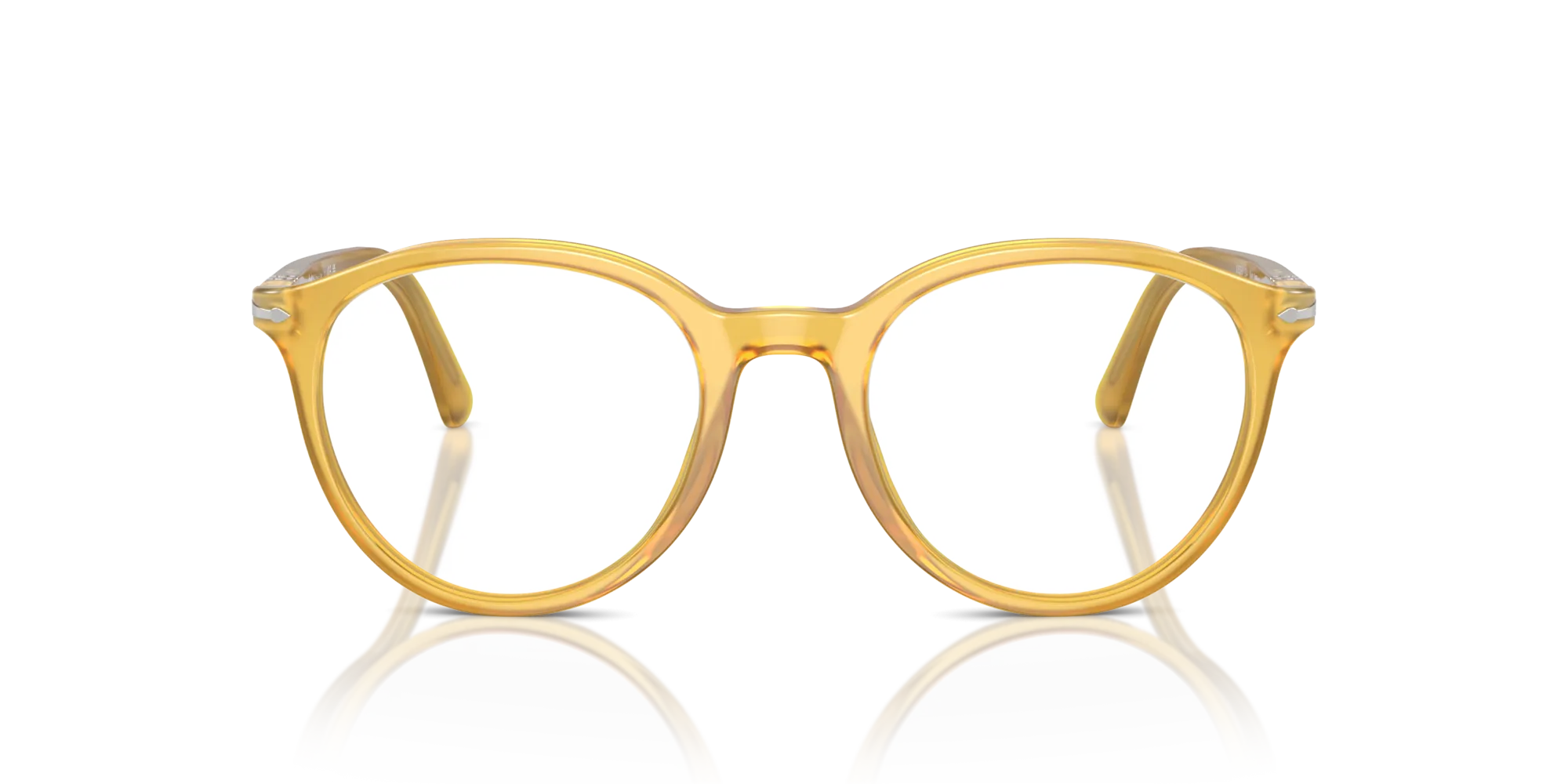 Persol PO3353V 204 Montature da vista Acetato Giallo Trasparente Pantos Normale - immagine 3
