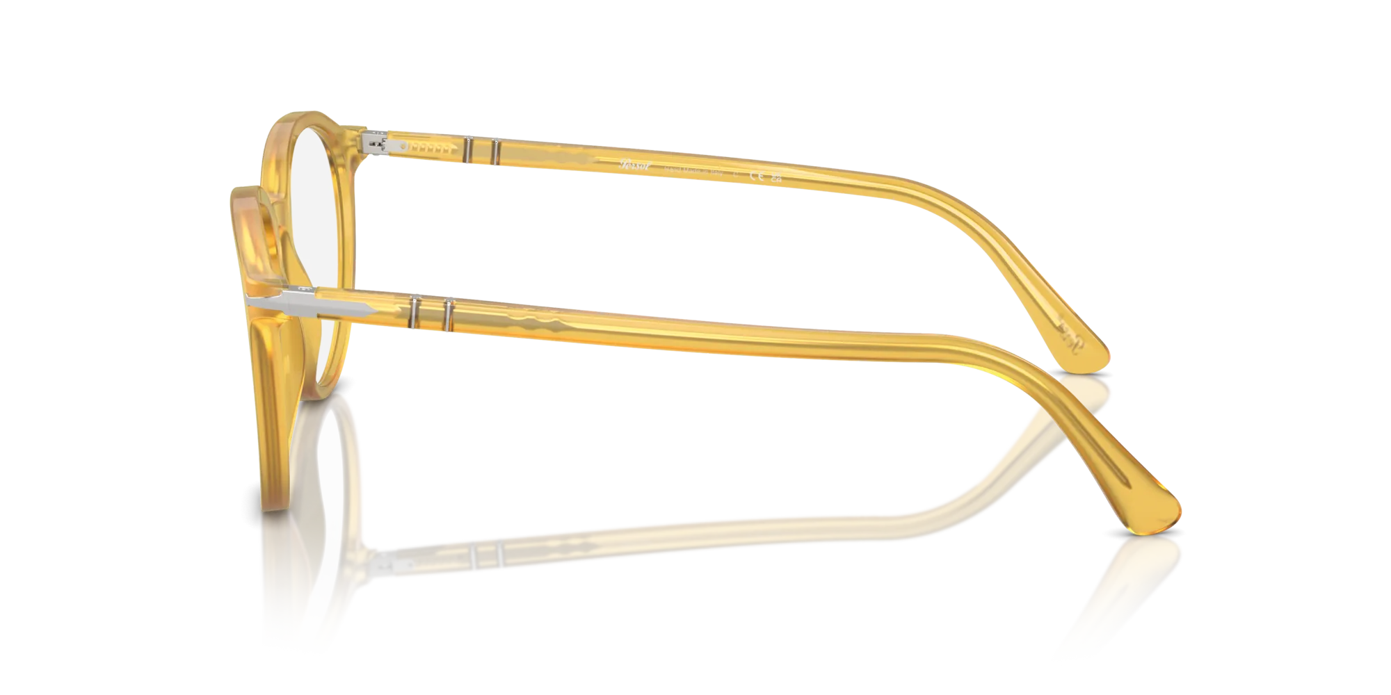 Persol PO3353V 204 Montature da vista Acetato Giallo Trasparente Pantos Normale - immagine 4
