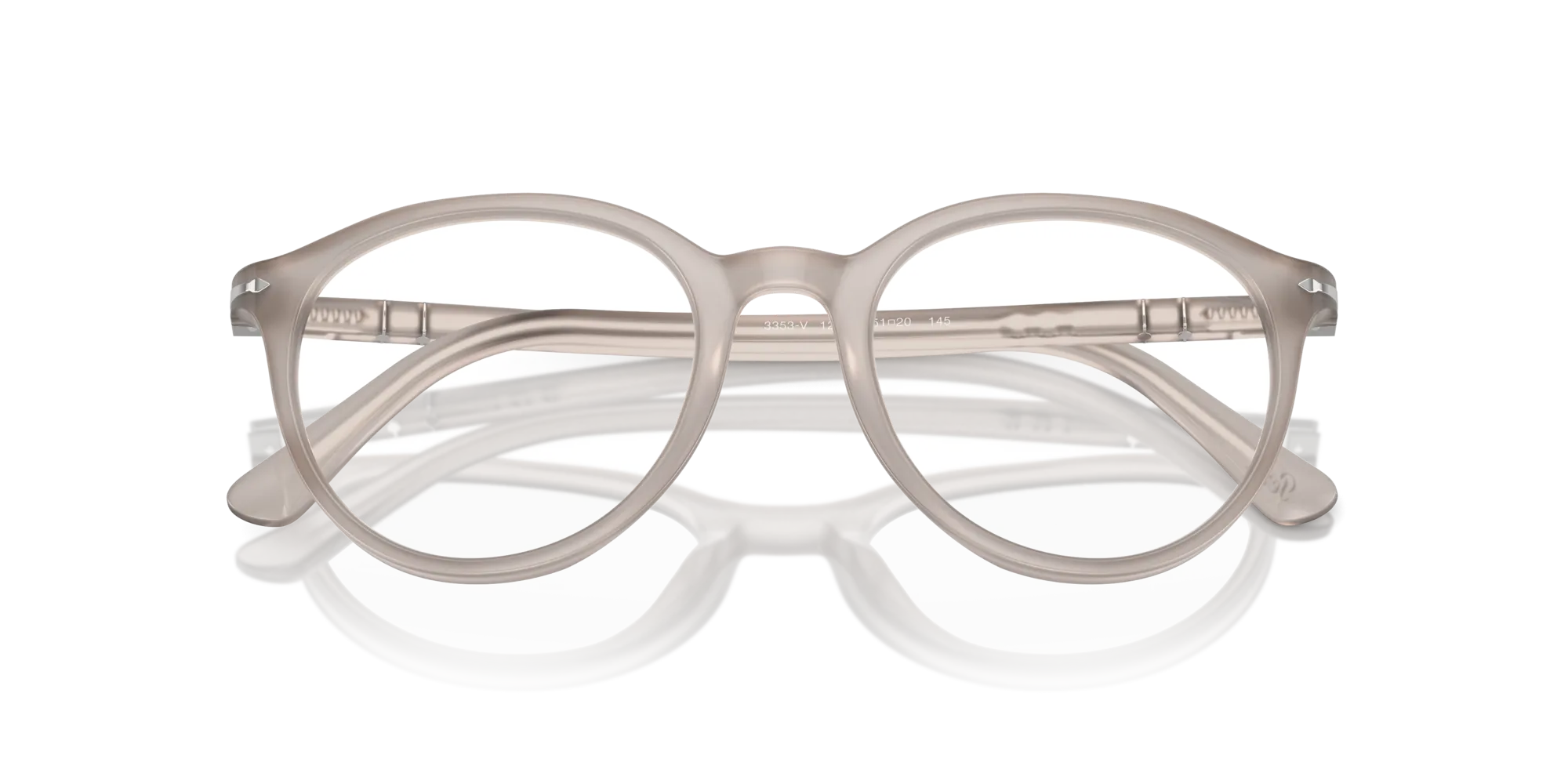 Persol PO3353V 1203 Montature da vista Acetato Grigio Trasparente Pantos Normale - immagine 2