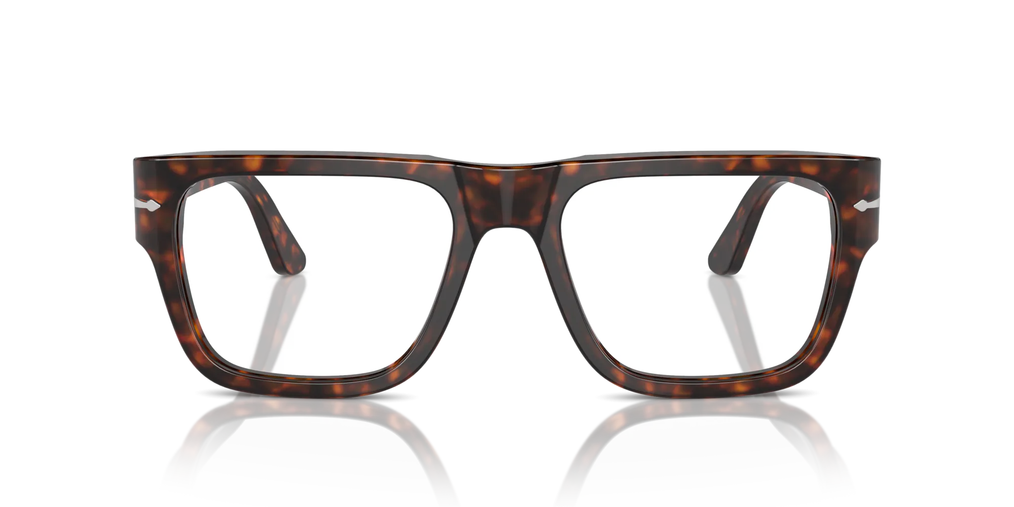 Persol PO3348V 24 Montature da vista Acetato Tartaruga Trasparente Squadrata Normale - immagine 3