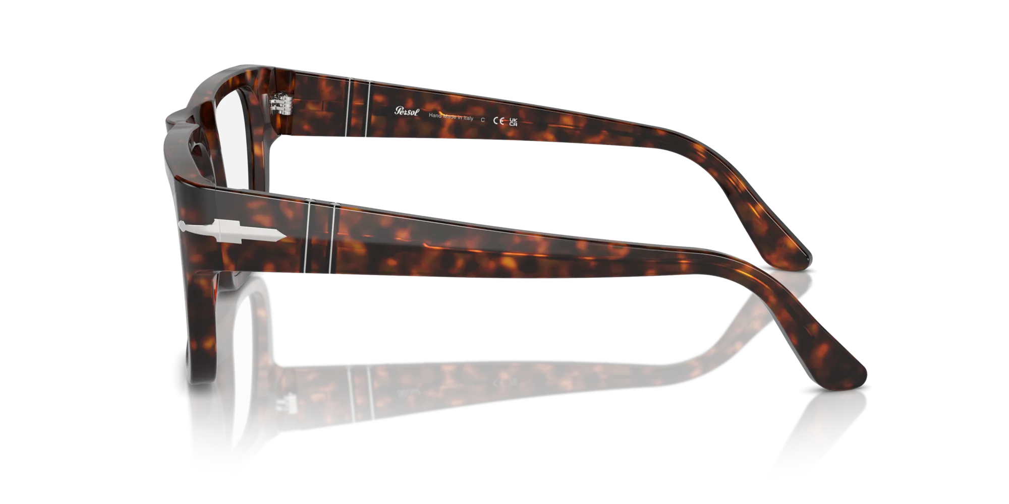 Persol PO3348V 24 Montature da vista Acetato Tartaruga Trasparente Squadrata Normale - immagine 4