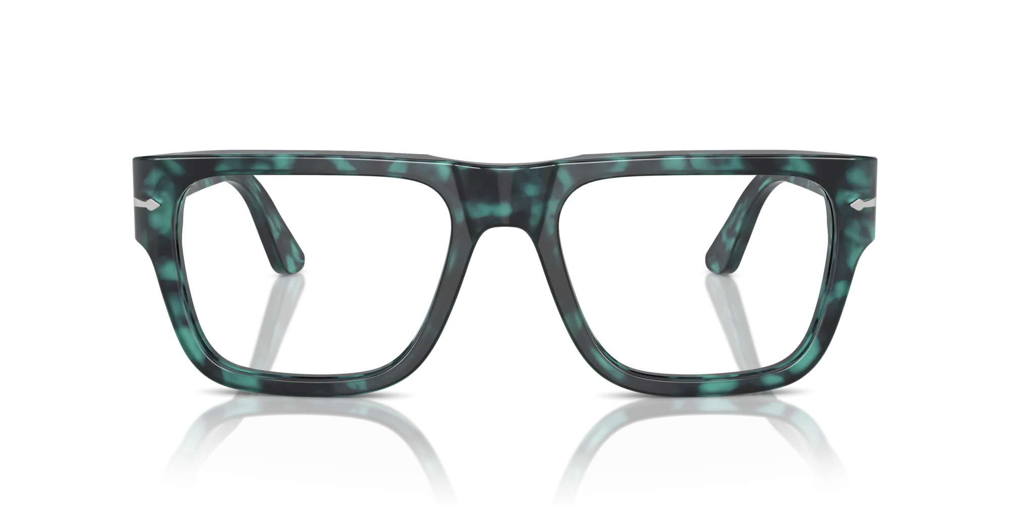Persol PO3348V 1211 Montature da vista Acetato Blu Trasparente Squadrata Normale - immagine 3