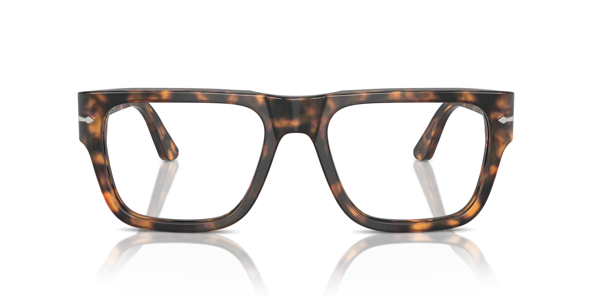Persol PO3348V 1210 Montature da vista Acetato Marrone Trasparente Squadrata Normale - immagine 3