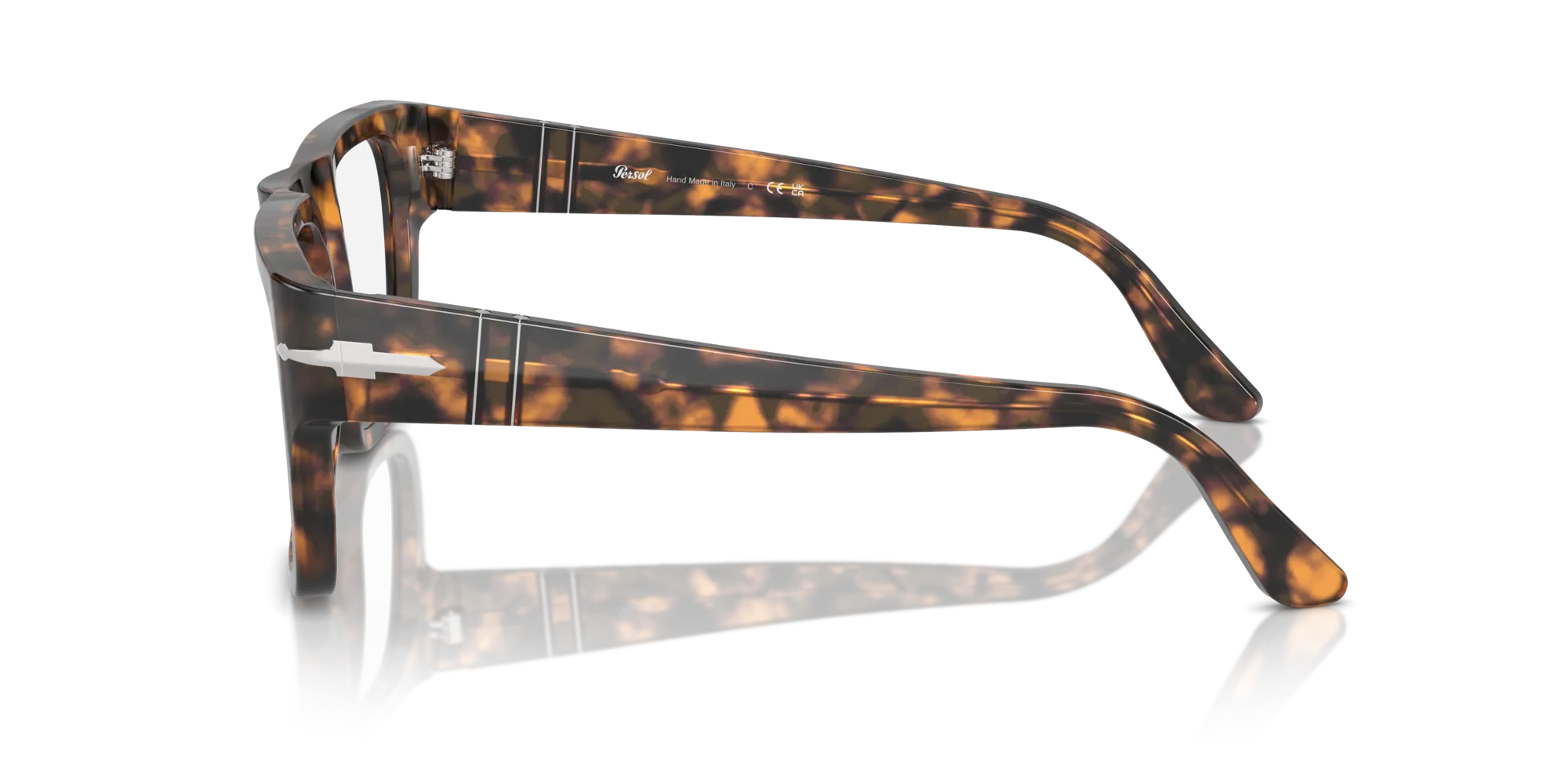 Persol PO3348V 1210 Montature da vista Acetato Marrone Trasparente Squadrata Normale - immagine 4