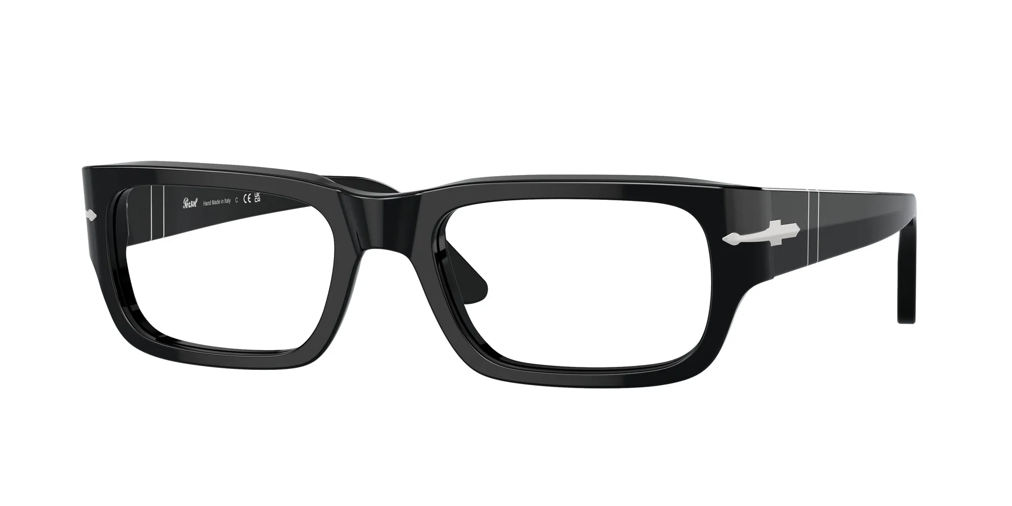 Persol PO3347V 95 Montature da vista Acetato Nero Trasparente Squadrata Normale - immagine 1