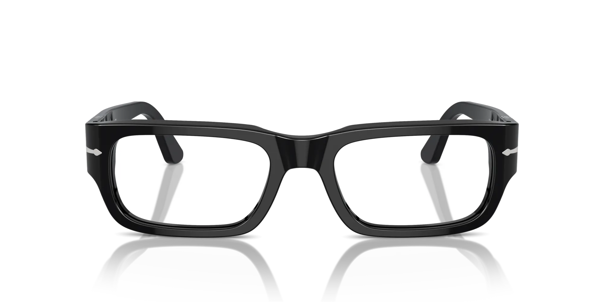 Persol PO3347V 95 Montature da vista Acetato Nero Trasparente Squadrata Normale - immagine 3