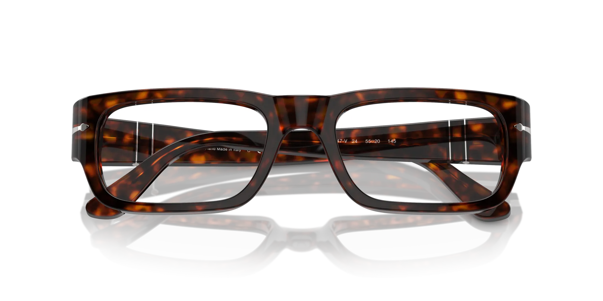 Persol PO3347V 24 Montature da vista Acetato Tartaruga Trasparente Squadrata Normale - immagine 2