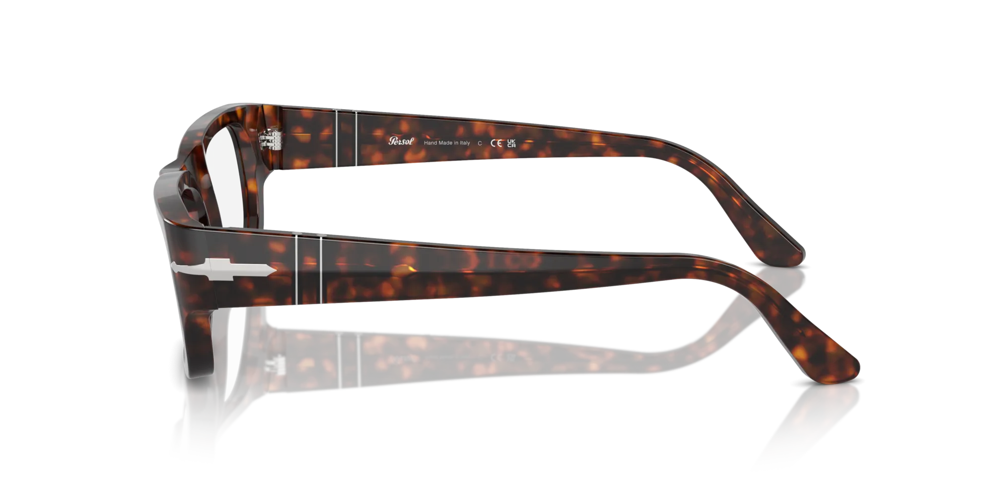 Persol PO3347V 24 Montature da vista Acetato Tartaruga Trasparente Squadrata Normale - immagine 4