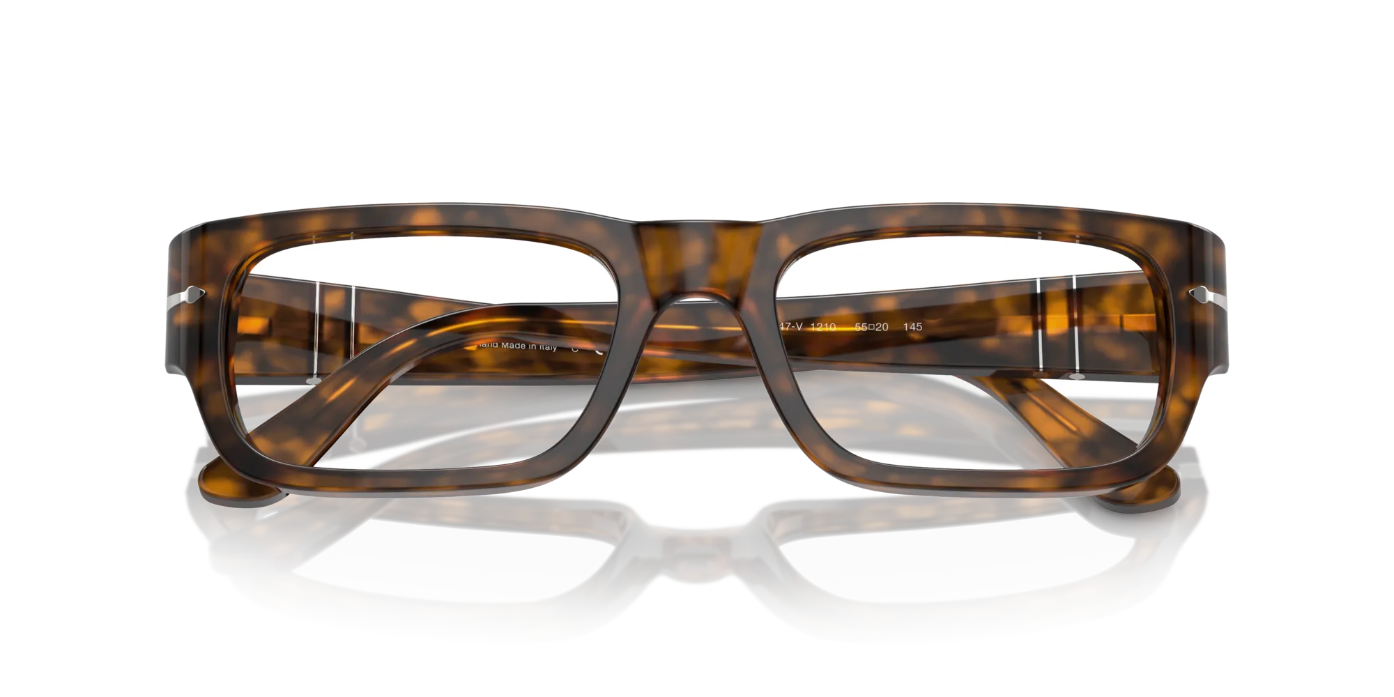 Persol PO3347V 1210 Montature da vista Acetato Marrone Trasparente Squadrata Normale - immagine 2