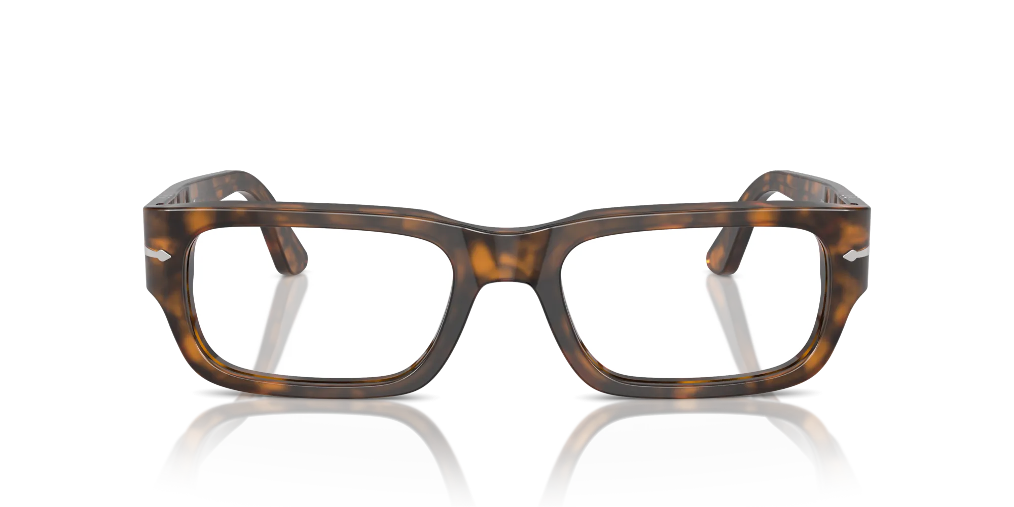 Persol PO3347V 1210 Montature da vista Acetato Marrone Trasparente Squadrata Normale - immagine 3
