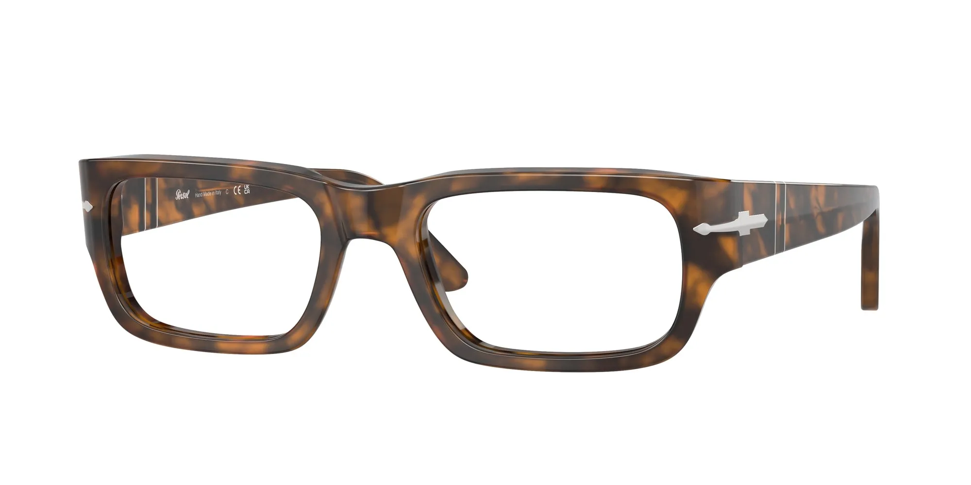 Persol PO3347V 1210 Montature da vista Acetato Marrone Trasparente Squadrata Normale - immagine 1