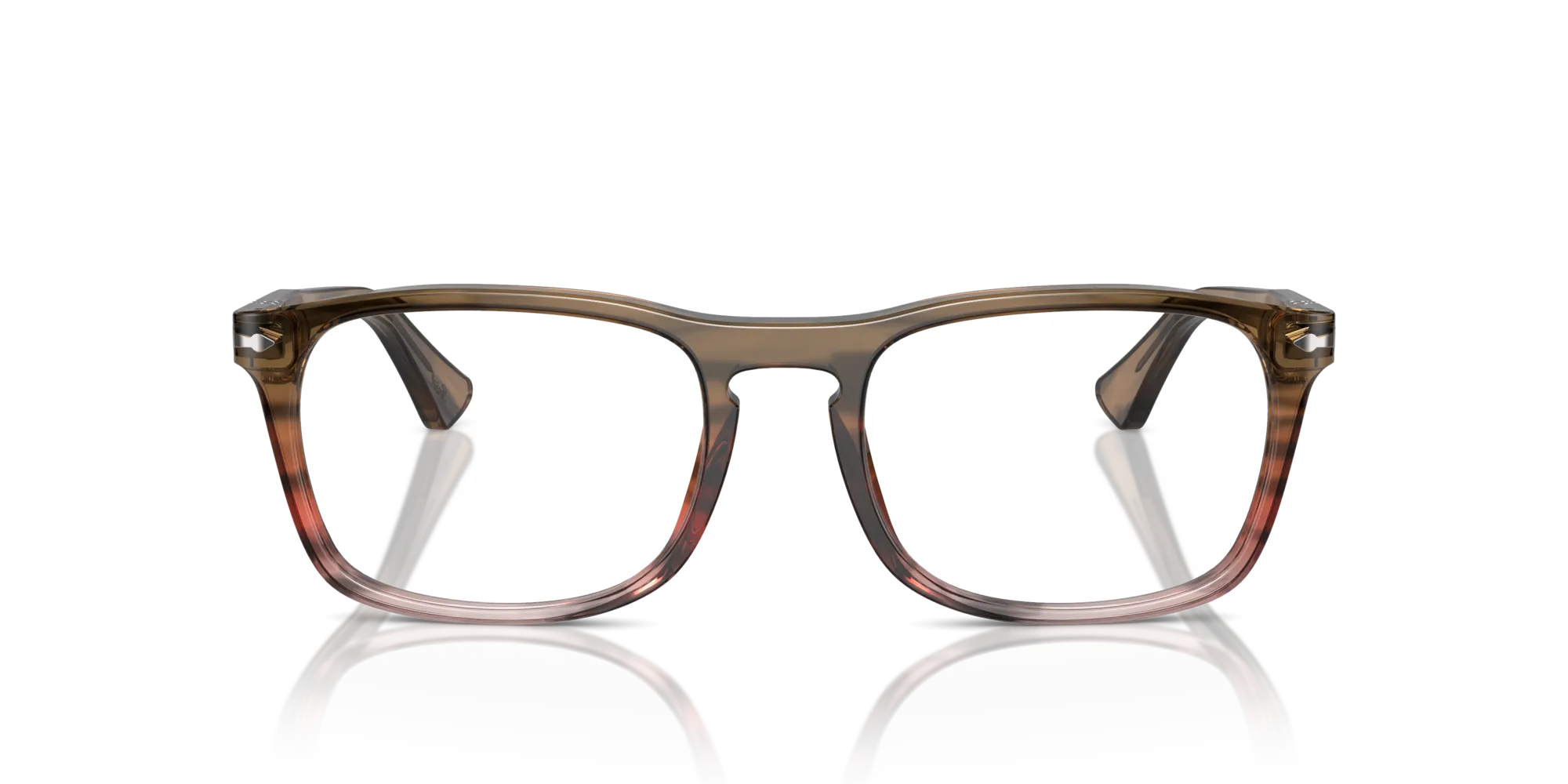 Persol PO3344V 1206 Montature da vista Acetato Marrone Trasparente Pillow Normale - immagine 3