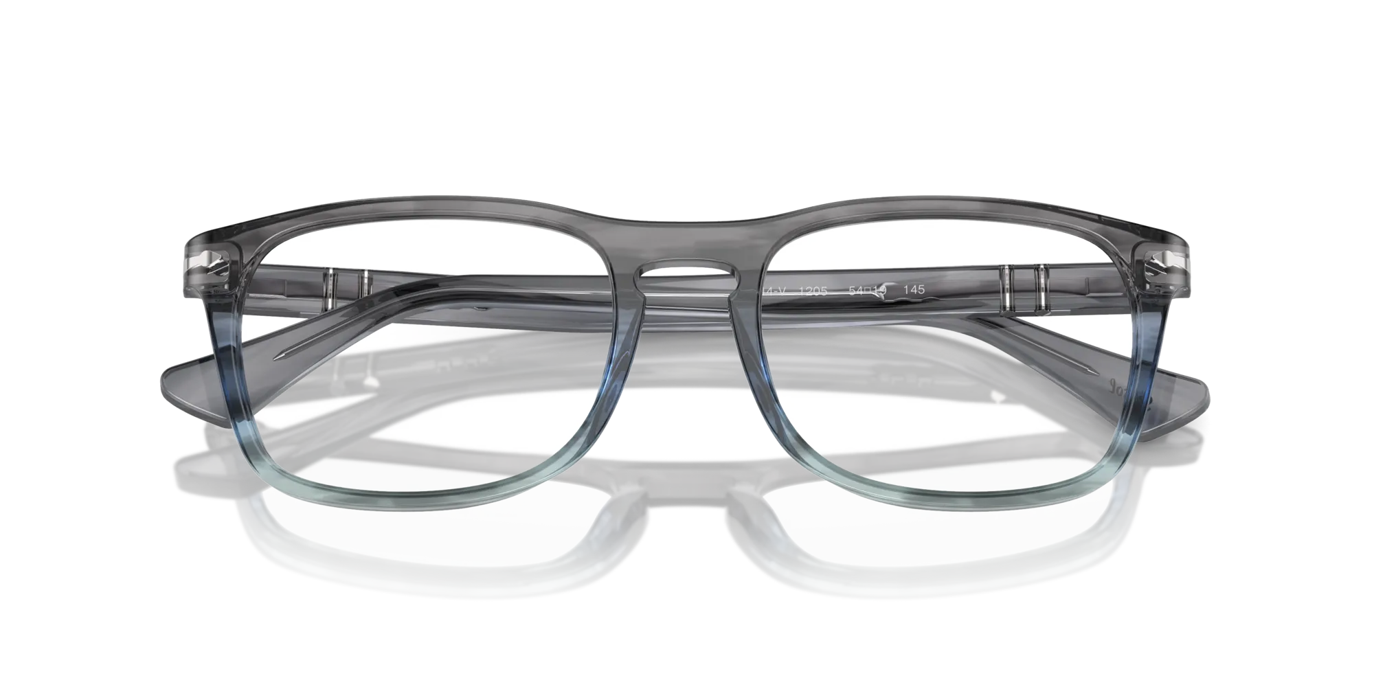Persol PO3344V 1205 Montature da vista Acetato Grigio Trasparente Pillow Normale - immagine 2