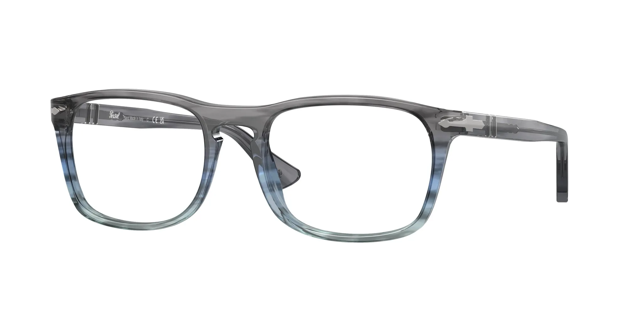 Persol PO3344V 1205 Montature da vista Acetato Grigio Trasparente Pillow Normale - immagine 1