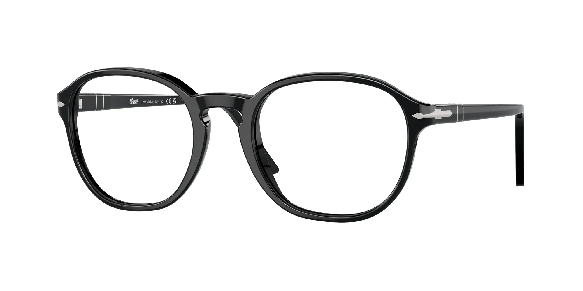 Persol PO3343V 95 Montature da vista Acetato Nero Trasparente Pantos Normale - immagine 1