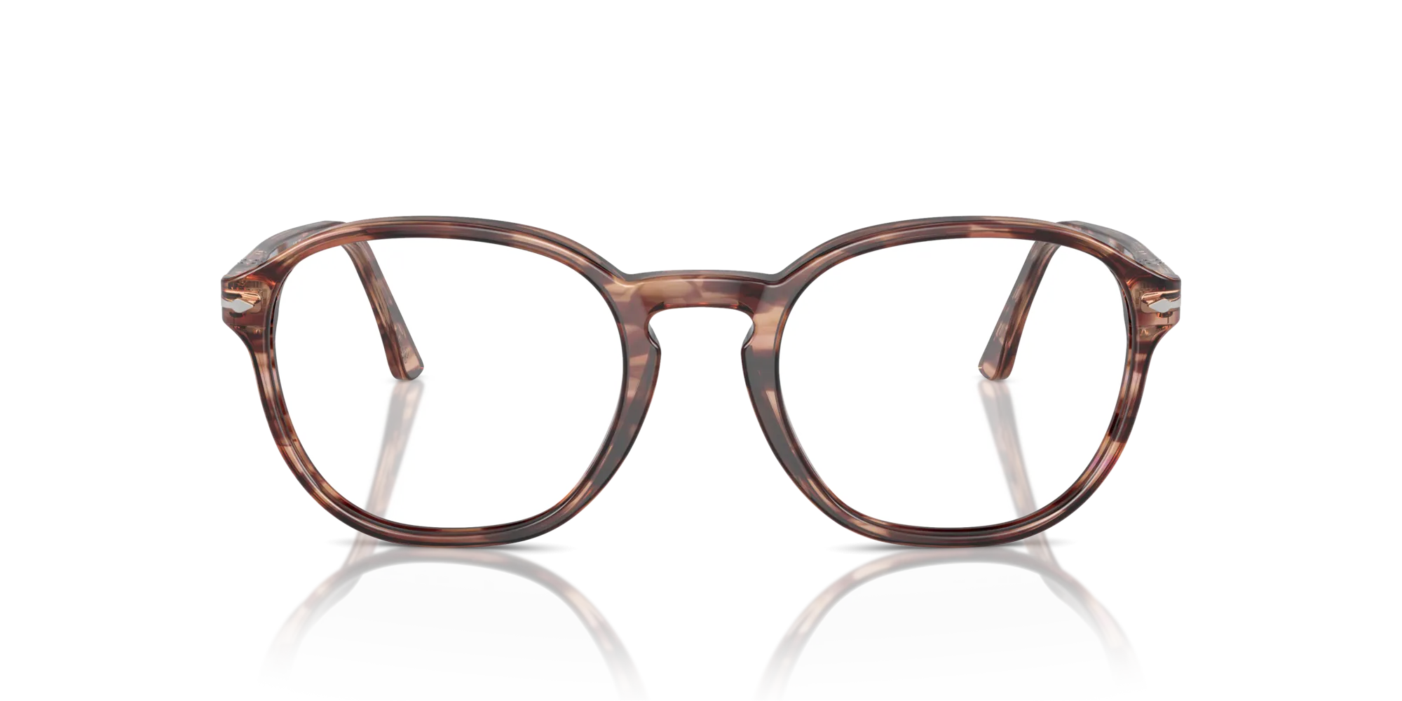 Persol PO3343V 1209 Montature da vista Acetato Rosso Trasparente Pantos Normale - immagine 3