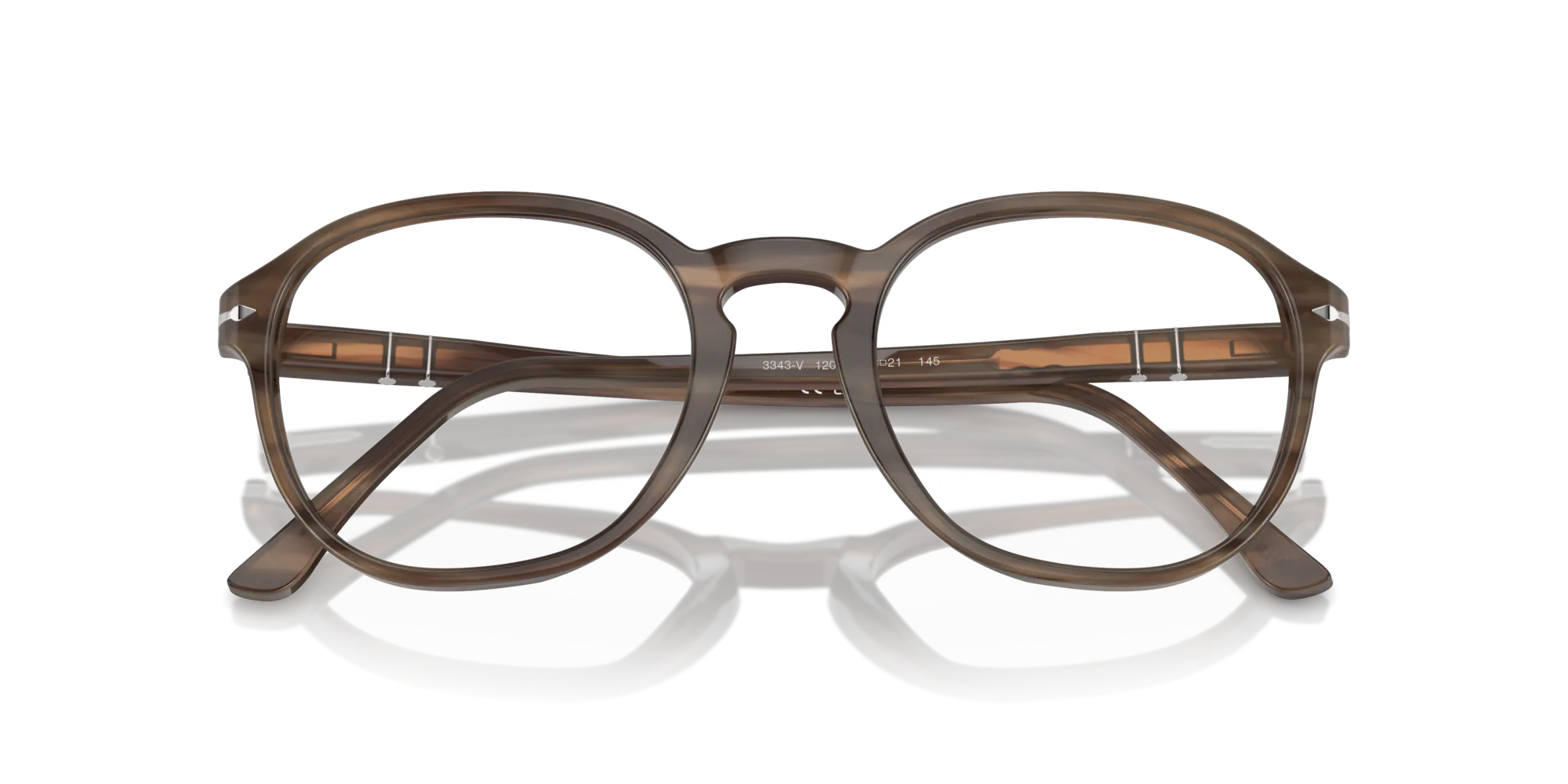 Persol PO3343V 1208 Montature da vista Acetato Tartaruga Trasparente Pantos Normale - immagine 2
