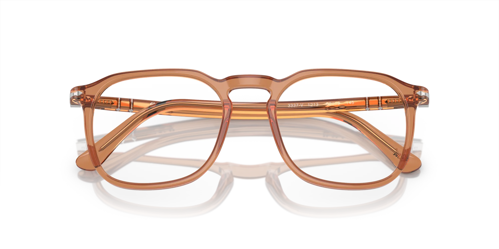 Persol PO3337V 1213 Montature da vista Acetato Marrone Trasparente Pantos Normale - immagine 2