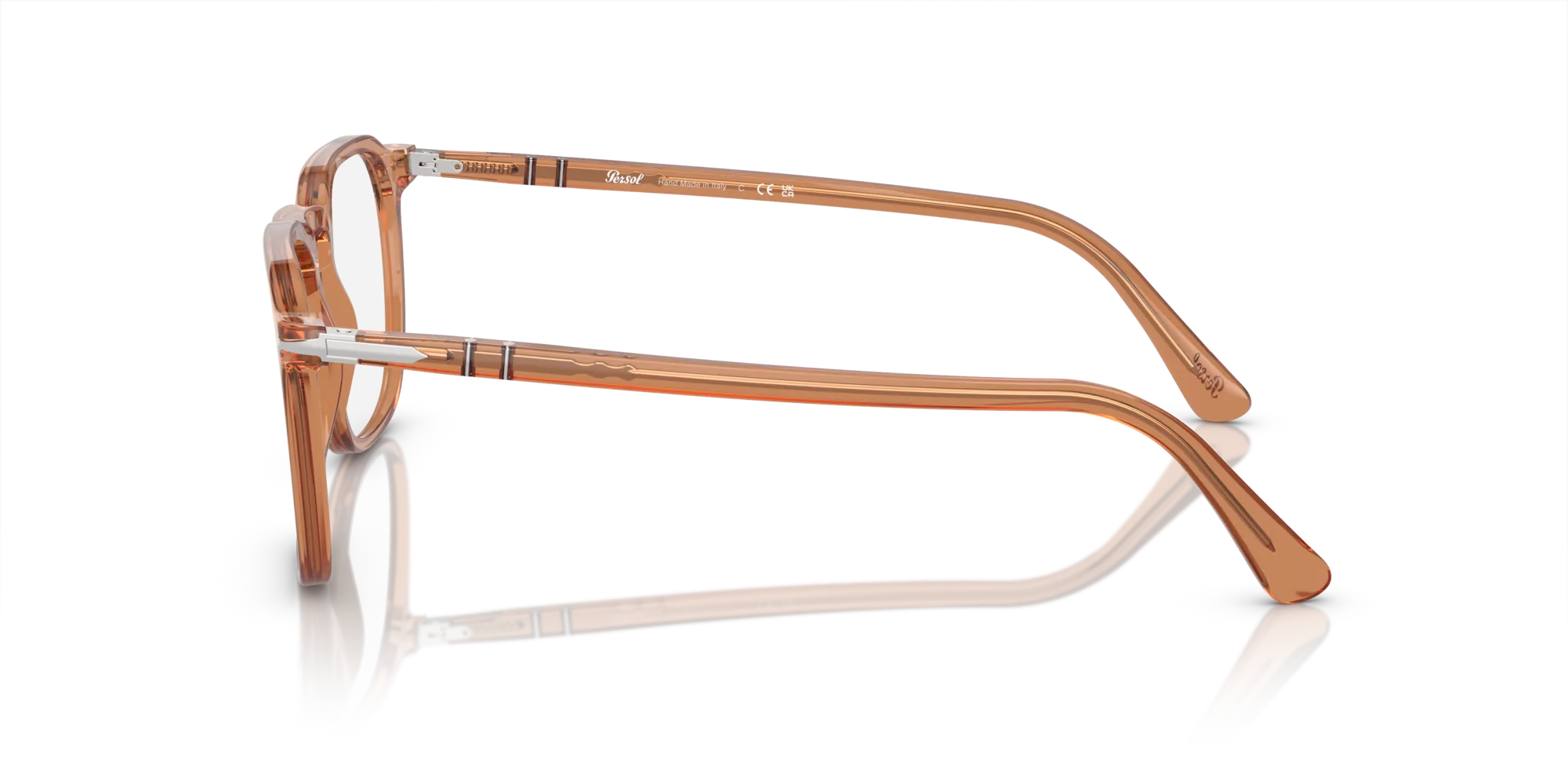 Persol PO3337V 1213 Montature da vista Acetato Marrone Trasparente Pantos Normale - immagine 4