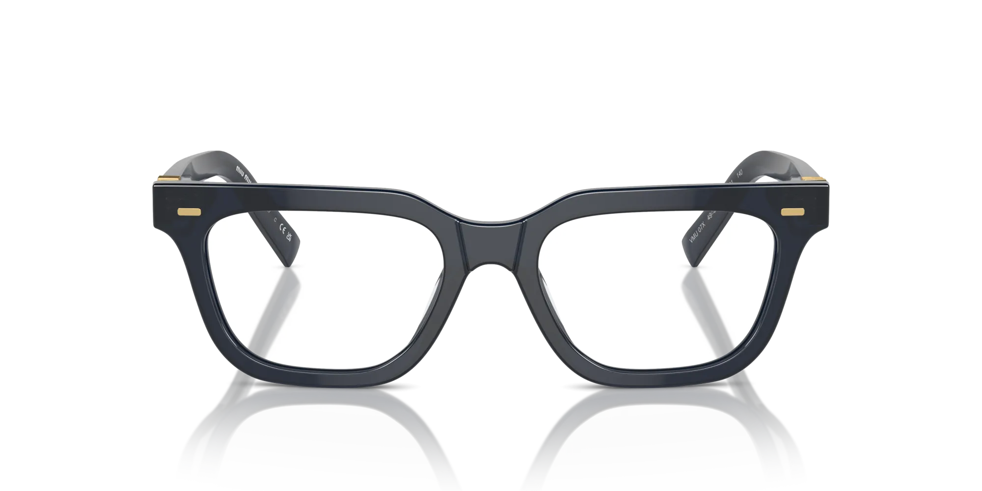 Miu Miu MU 07XV 08Q1O1 Montature da vista Acetato Blu Squadrata Normale - immagine 3