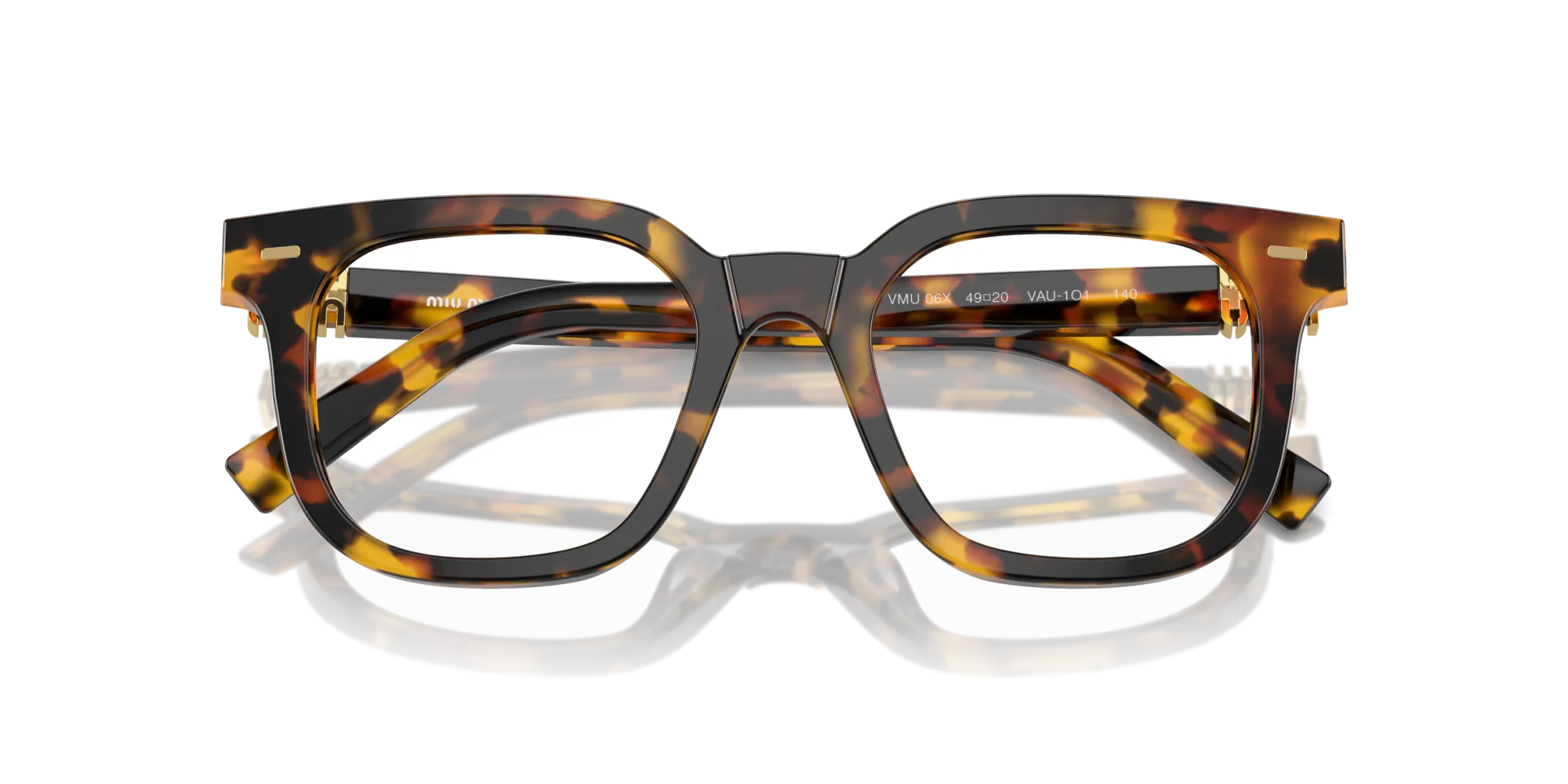 Miu Miu MU 06XV VAU1O1 Montature da vista Acetato Tartaruga Trasparente Squadrata Normale - immagine 2