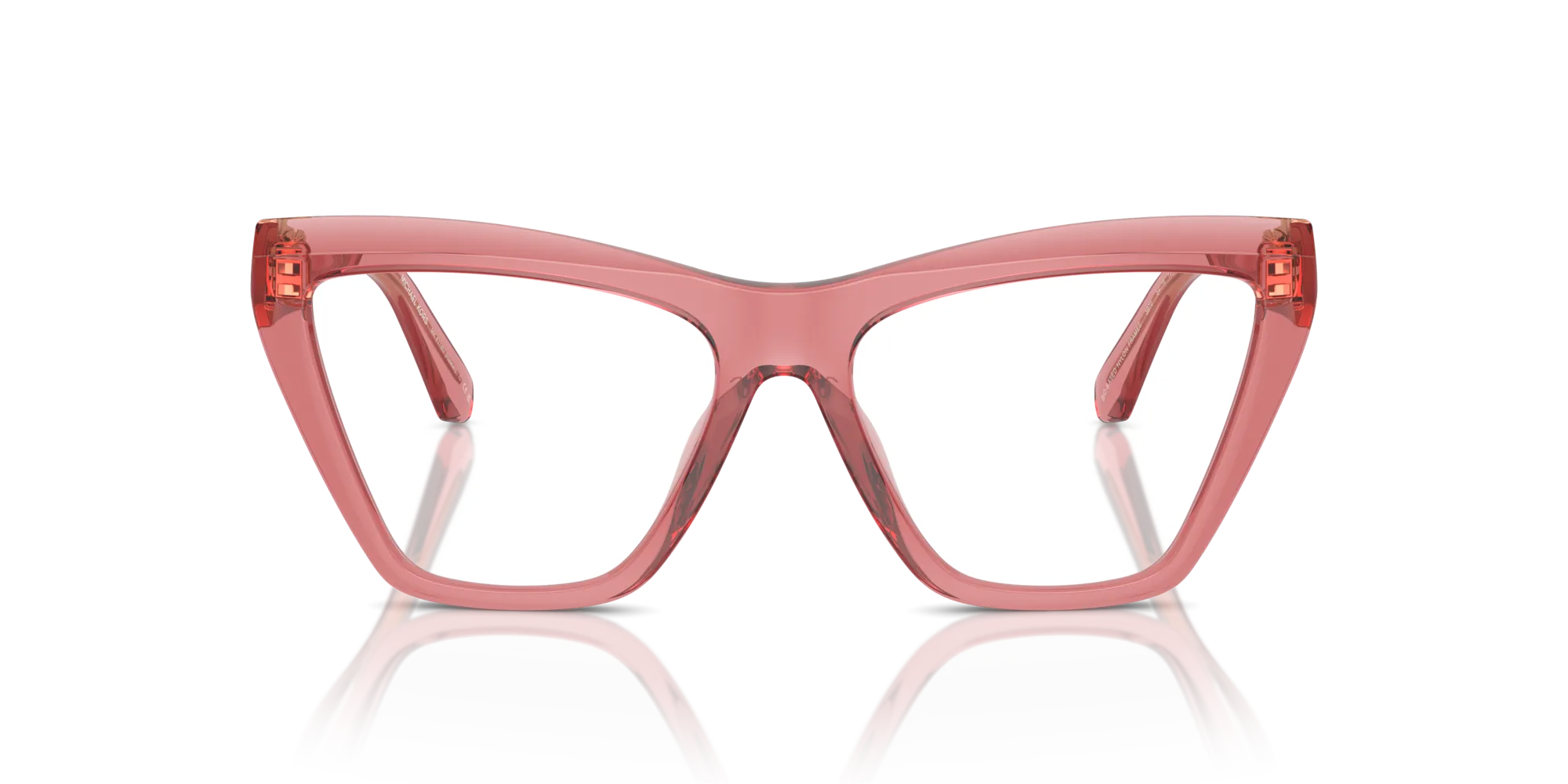 Michael Kors MK4118U HAWAII 3970 Montature da vista Iniettato Rosa Trasparente Cat Eye Normale - immagine 3