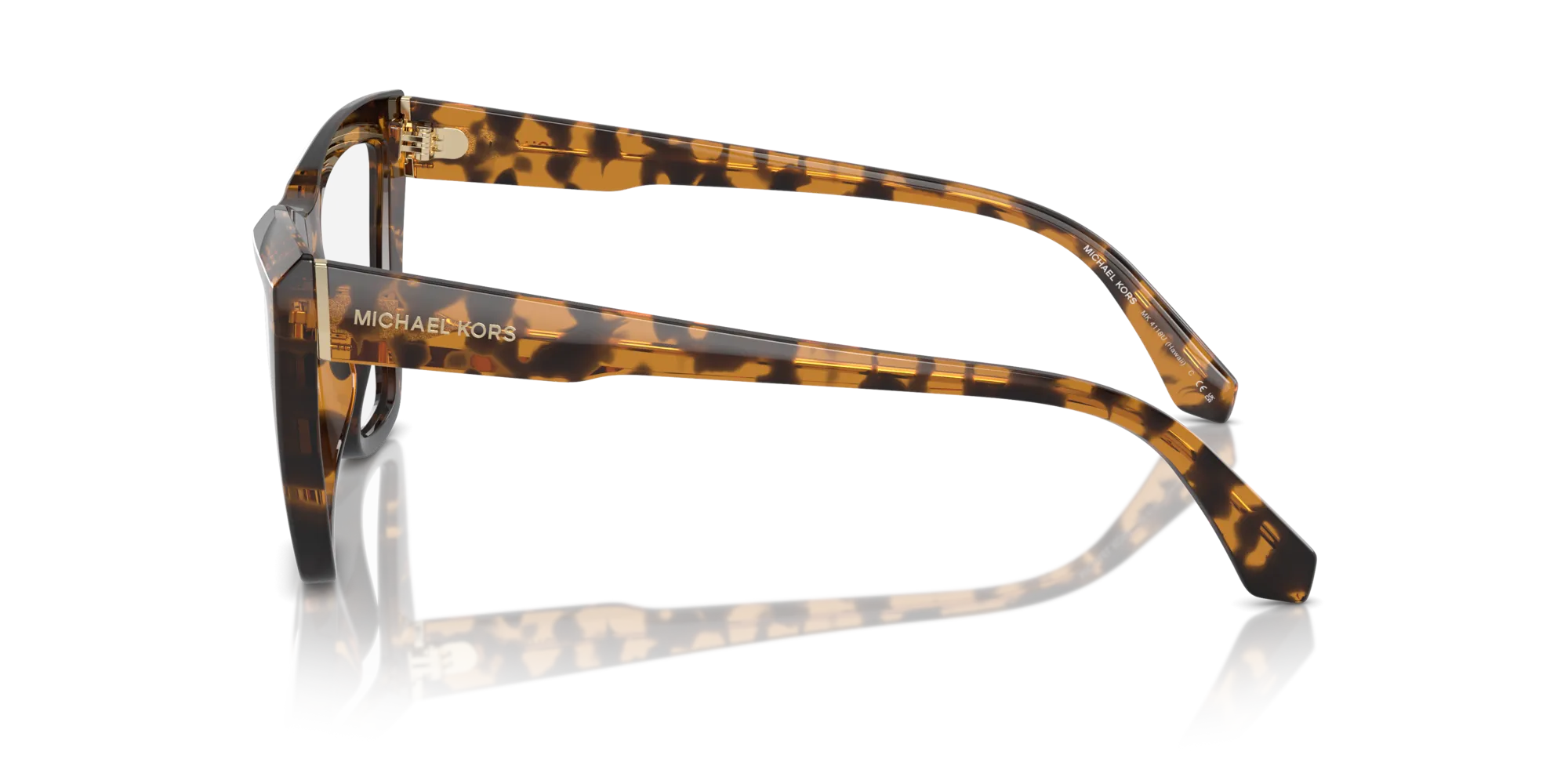 Michael Kors MK4118U HAWAII 3006 Montature da vista Iniettato Tartaruga Trasparente Cat Eye Normale - immagine 4