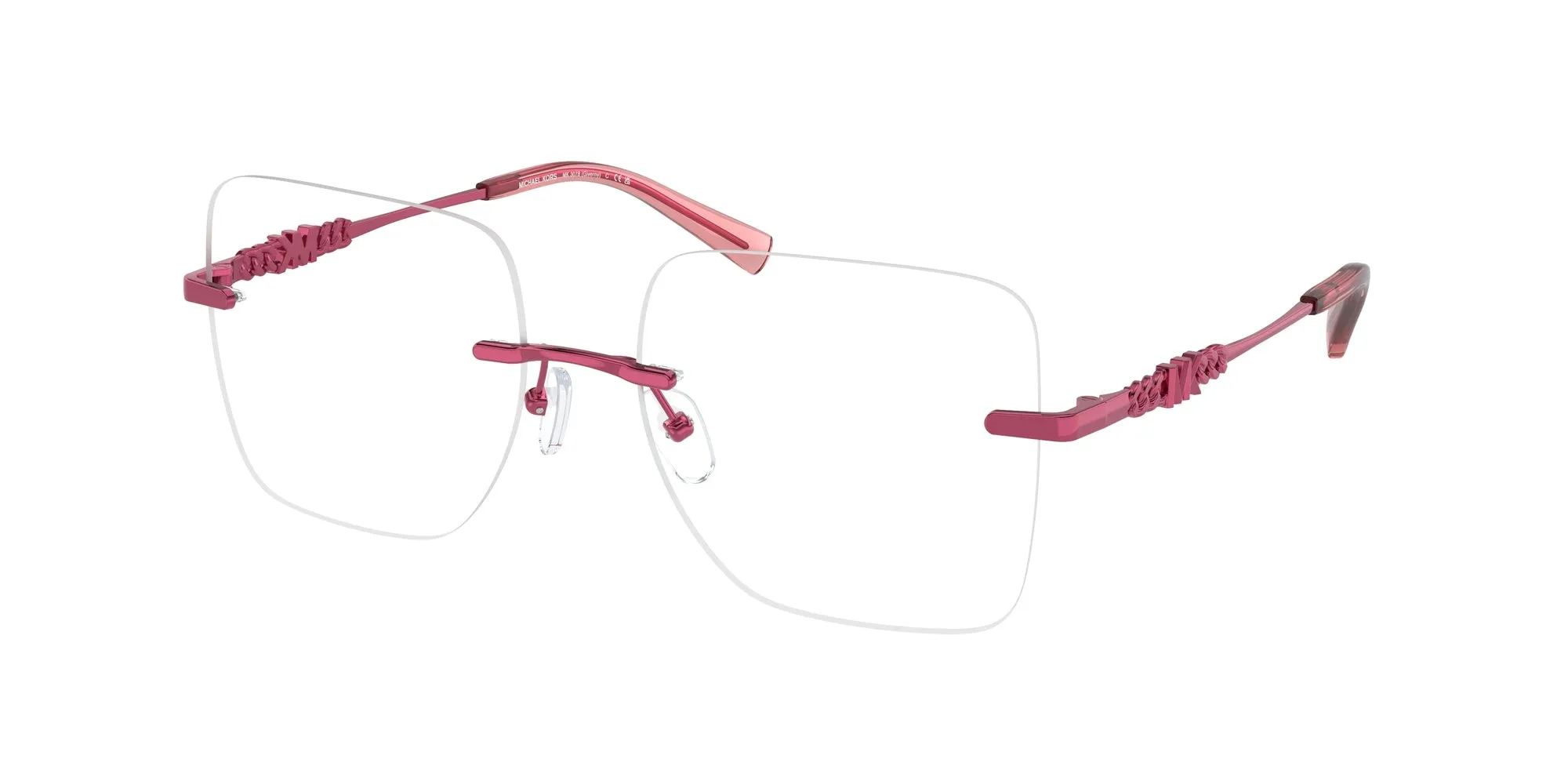 Michael Kors MK3078 GIVERNY 1901 Montature da vista Metallo Rosa Trasparente Squadrata Normale - immagine 1