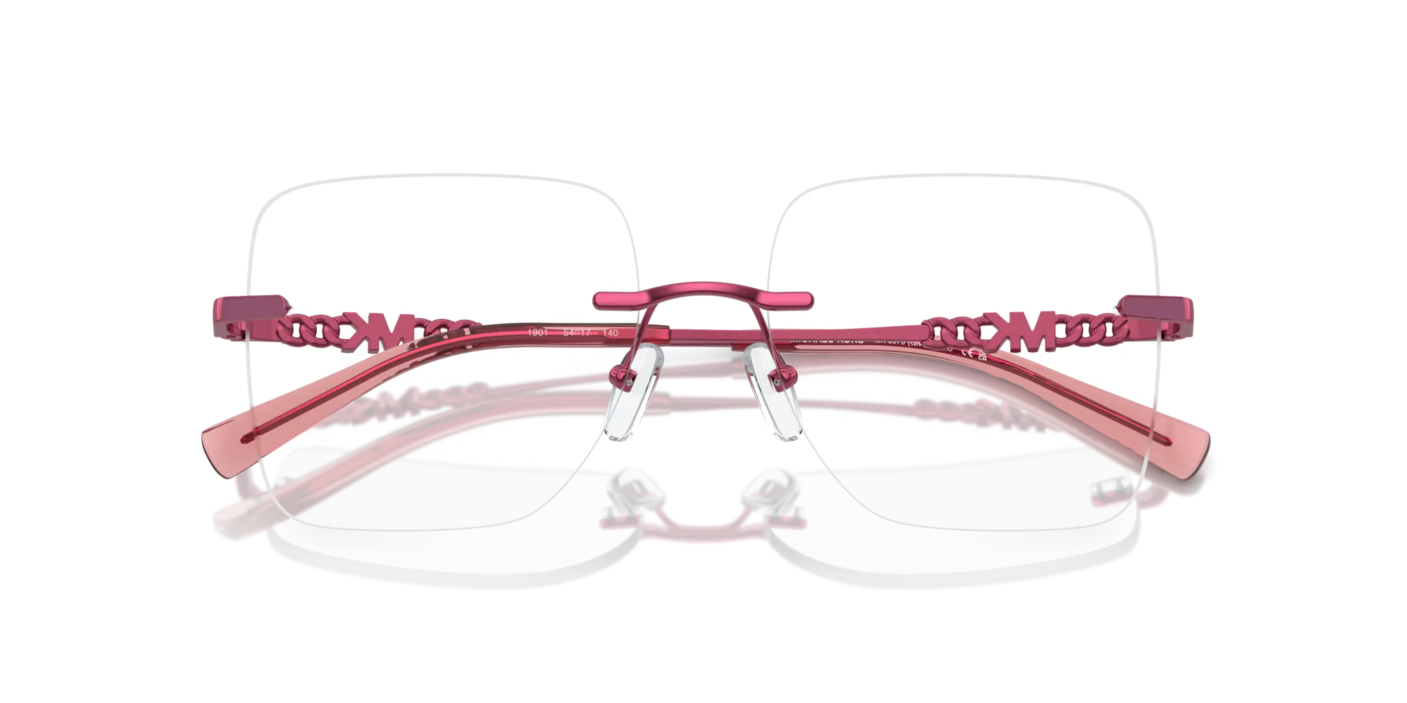Michael Kors MK3078 GIVERNY 1901 Montature da vista Metallo Rosa Trasparente Squadrata Normale - immagine 2