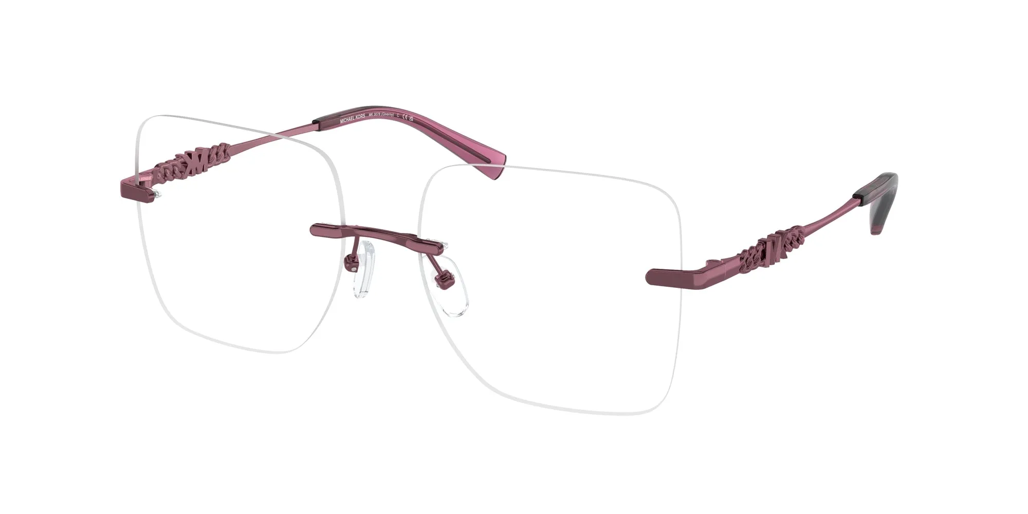 Michael Kors MK3078 GIVERNY 1015 Montature da vista Metallo Rosa Trasparente Squadrata Normale - immagine 1