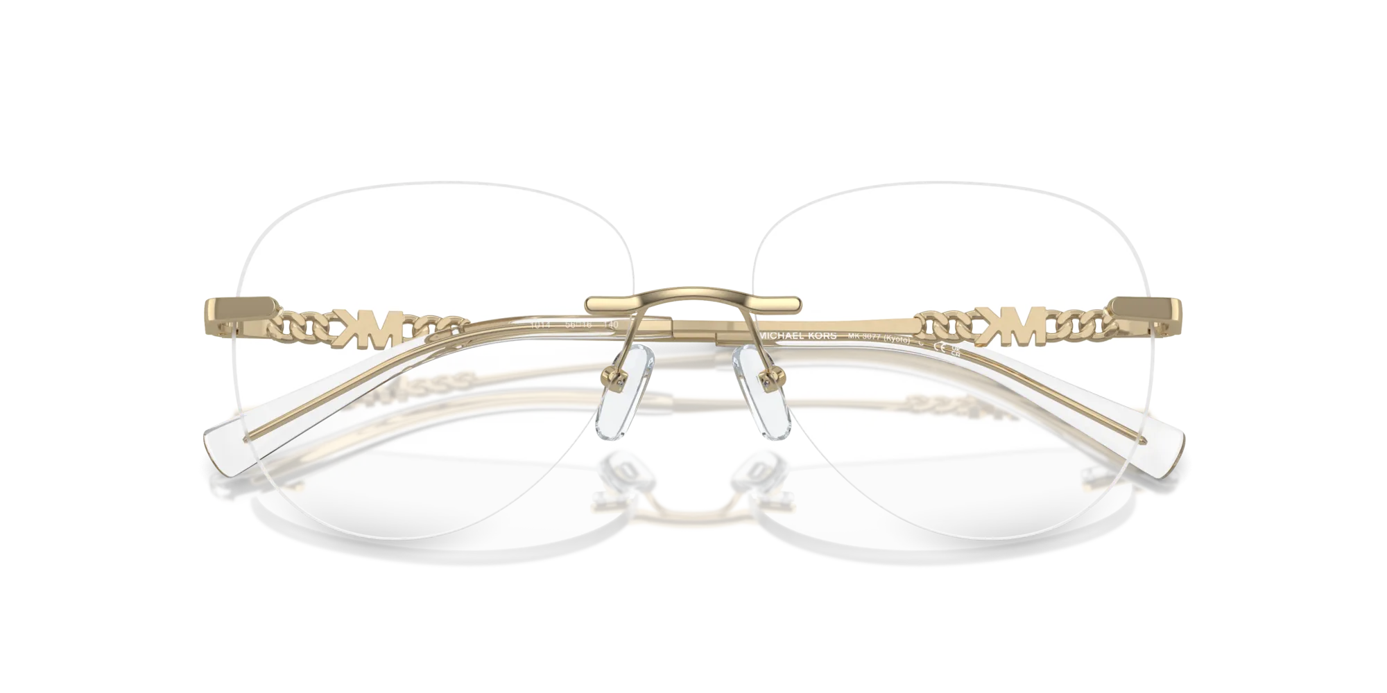 Michael Kors MK3077 KYOTO 1014 Montature da vista Metallo Oro Rotonda Normale - immagine 2